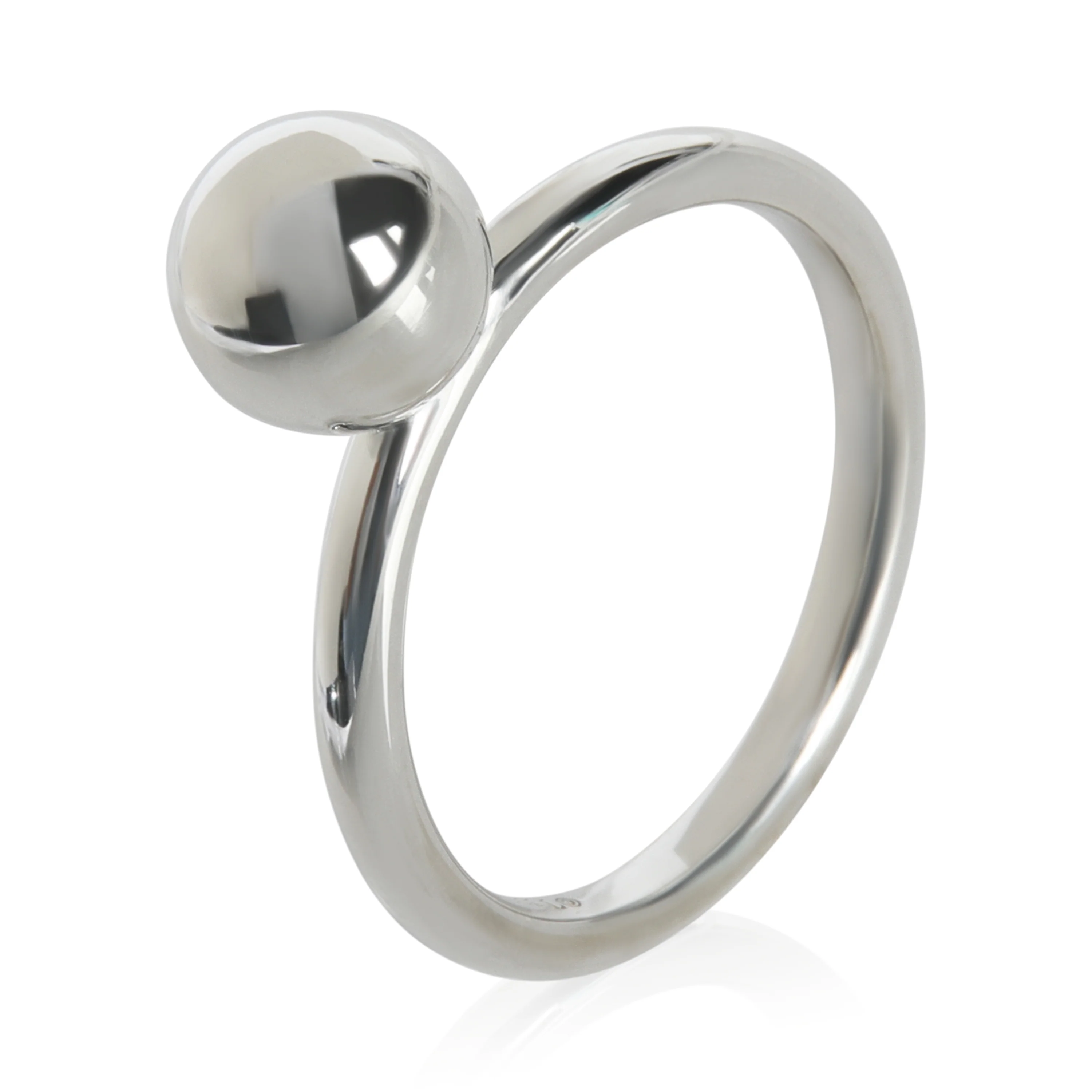 Sterling Silver HardWear Small Model Ball Ring - Image 4