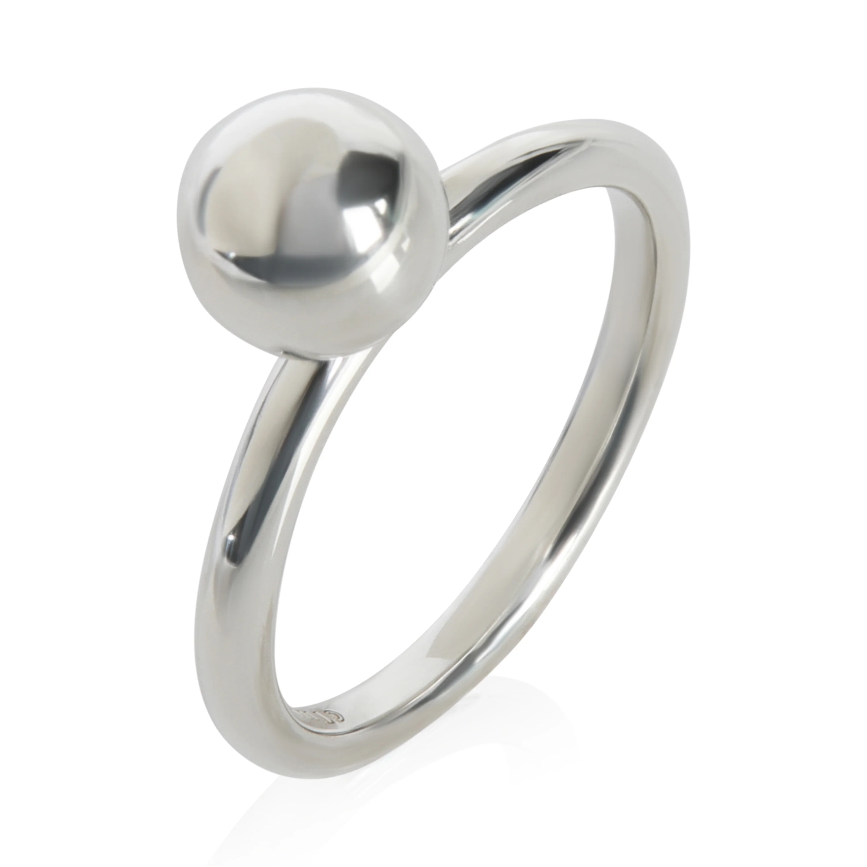 Sterling Silver HardWear Small Model Ball Ring - Image 5