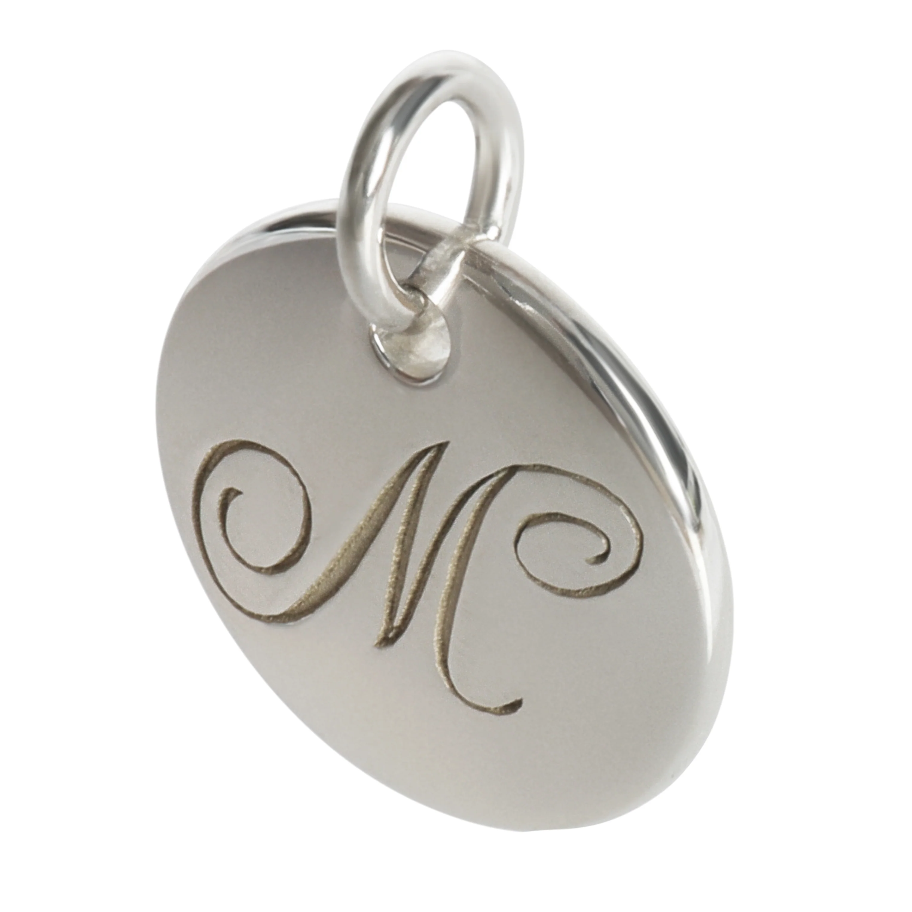 Sterling Silver  Initial M Charm - Image 2