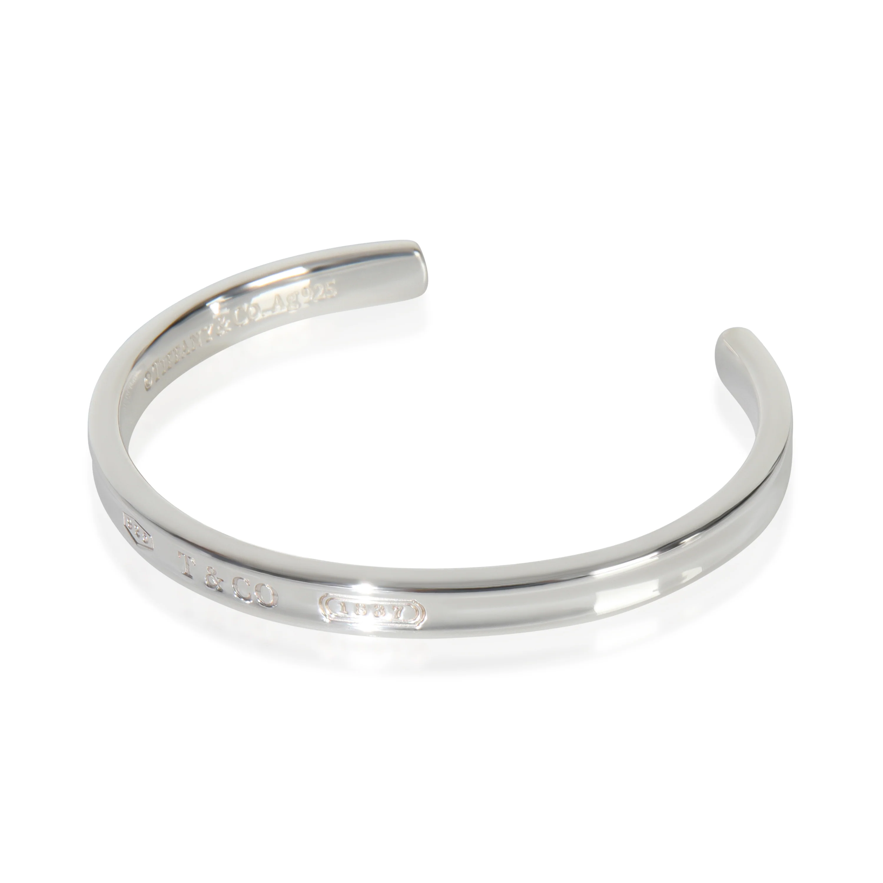 Sterling Silver 1837 Narrow Cuff Bracelet - Image 2