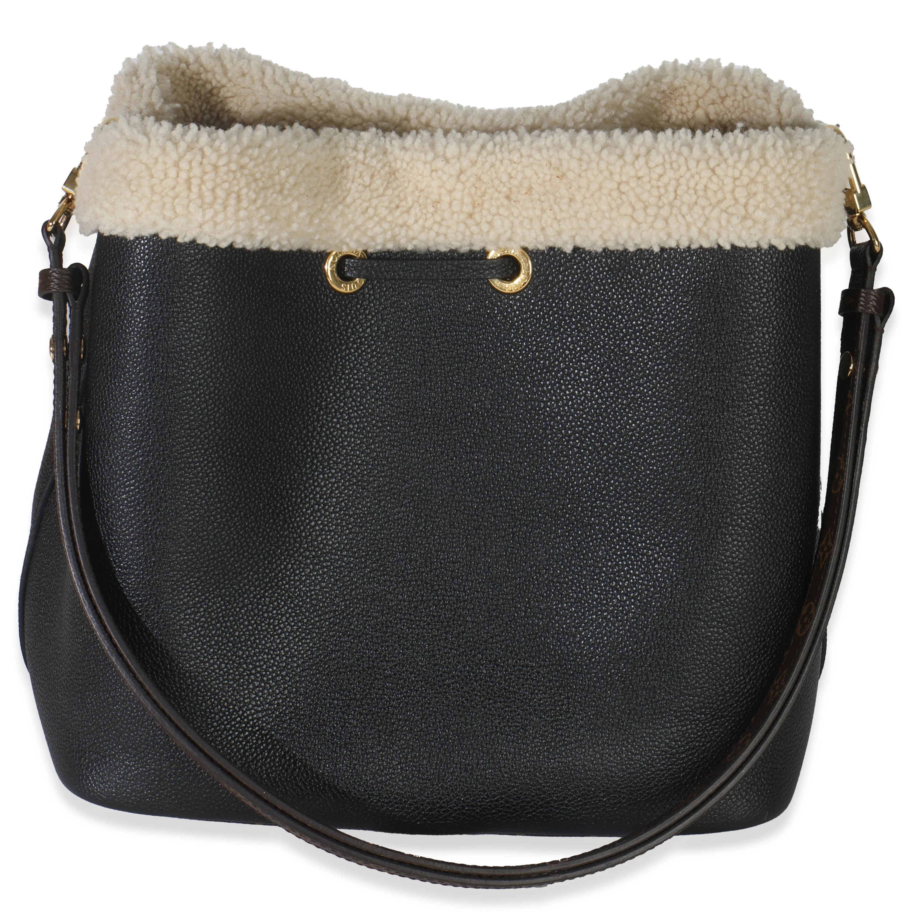 Black Shearling Monogram Neonoe MM - Image 4