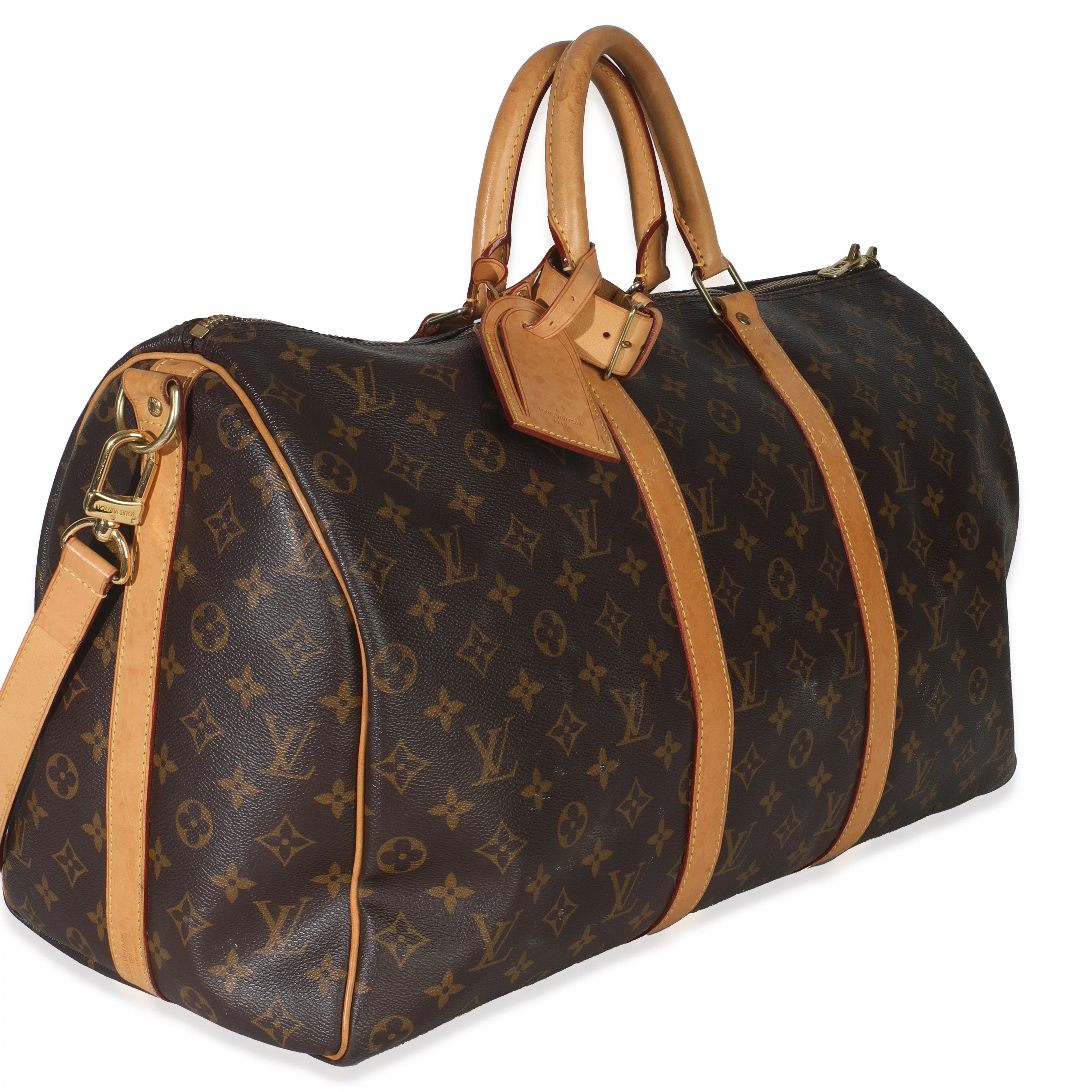Monogram Canvas Keepall Bandouliere 50 - Image 3