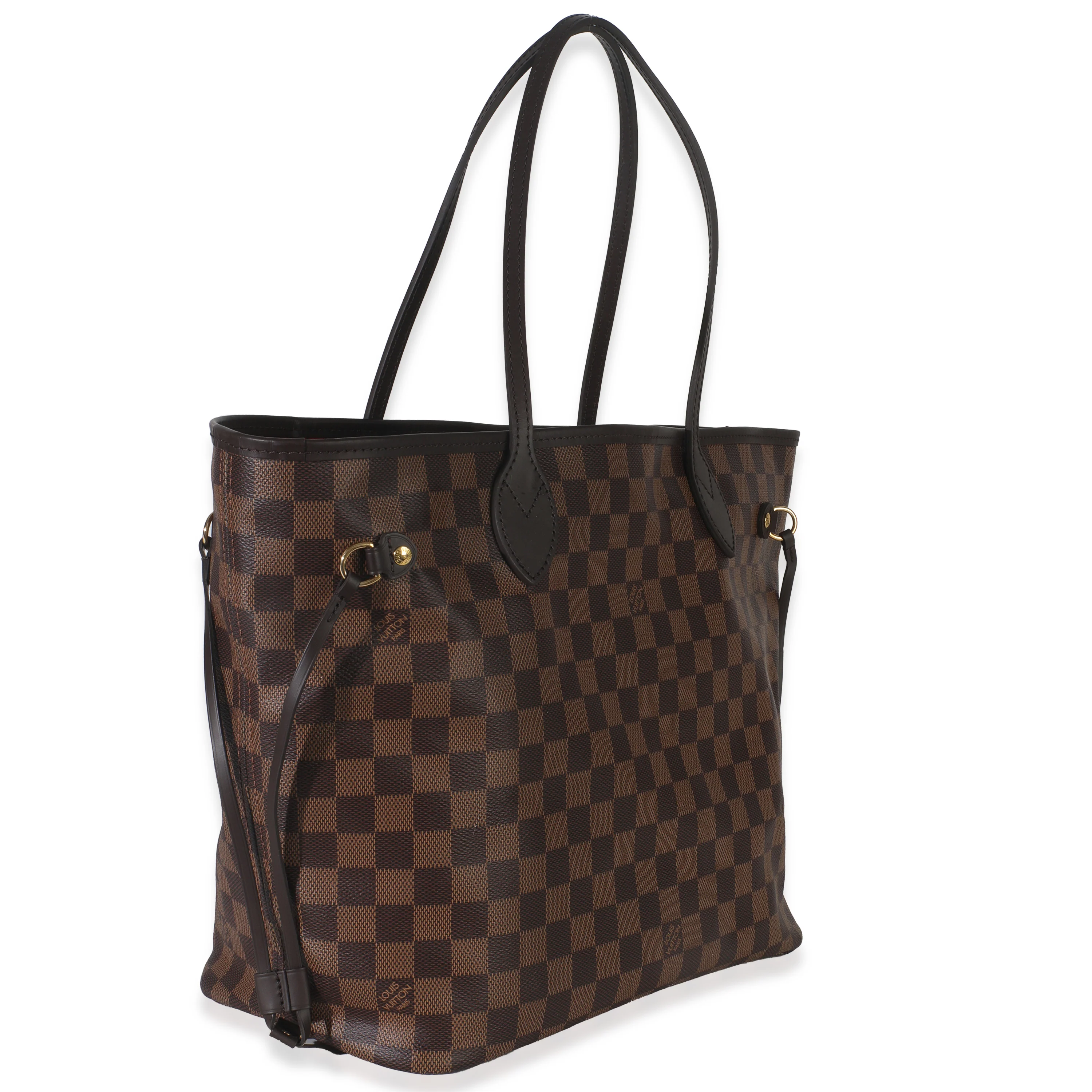 Cherry Damier Ebene Canvas Neverfull MM - Image 3