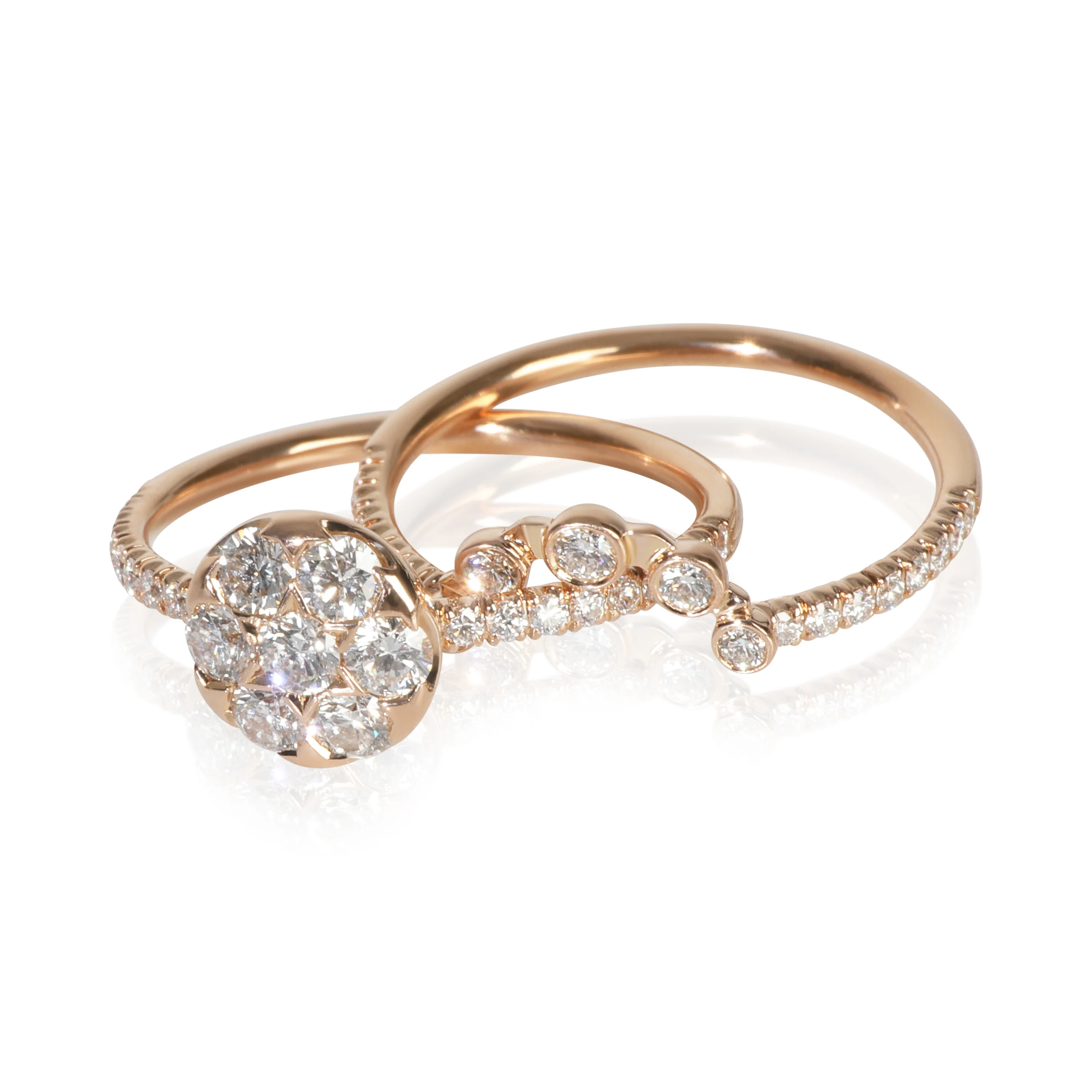 Rose Gold Diamond Etincelle Ring - Image 2