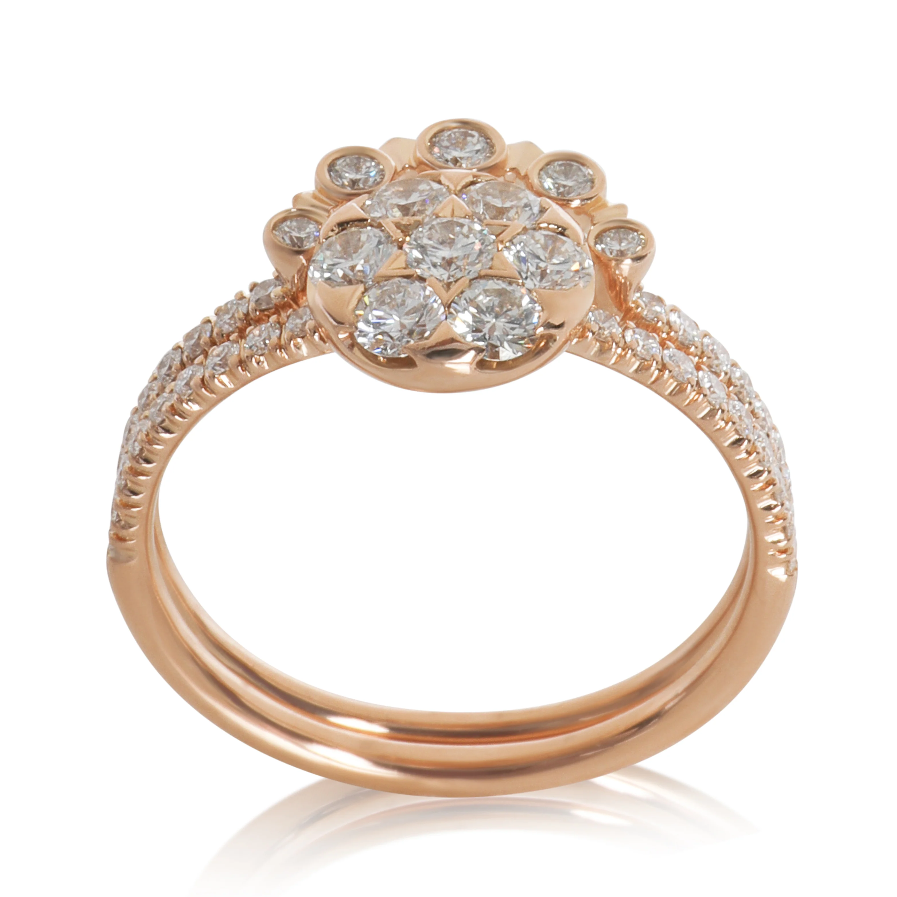 Rose Gold Diamond Etincelle Ring - Image 5