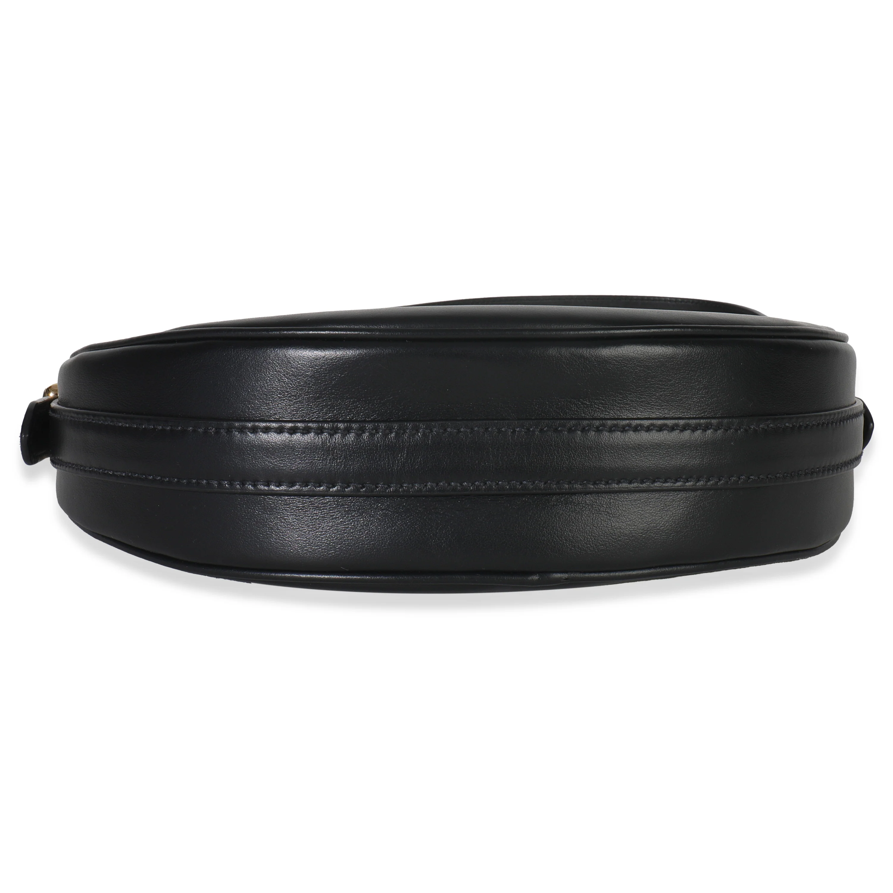 Black Soft Calfskin Small Arque Shoulder Bag - Image 5