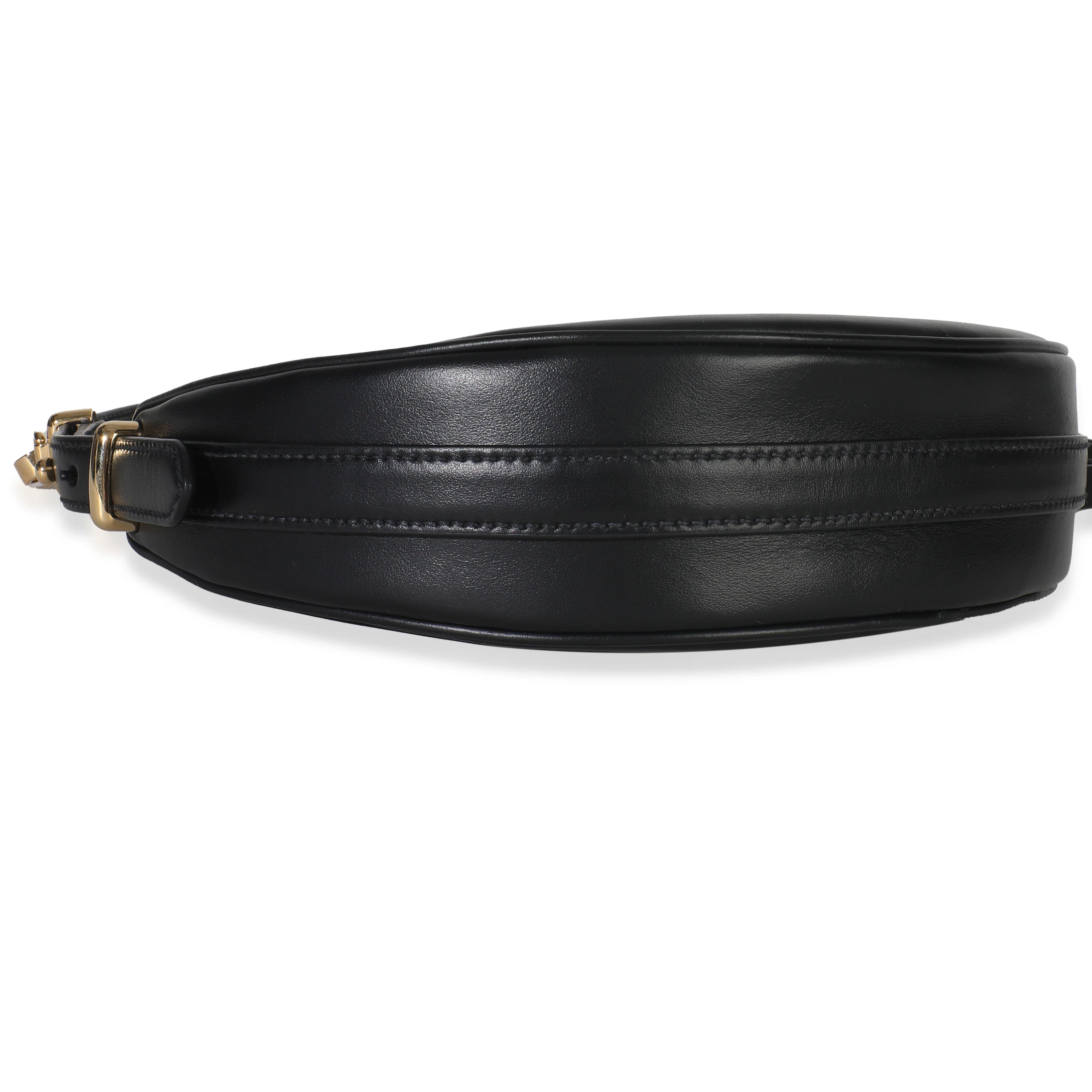 Black Soft Calfskin Small Arque Shoulder Bag - Image 6