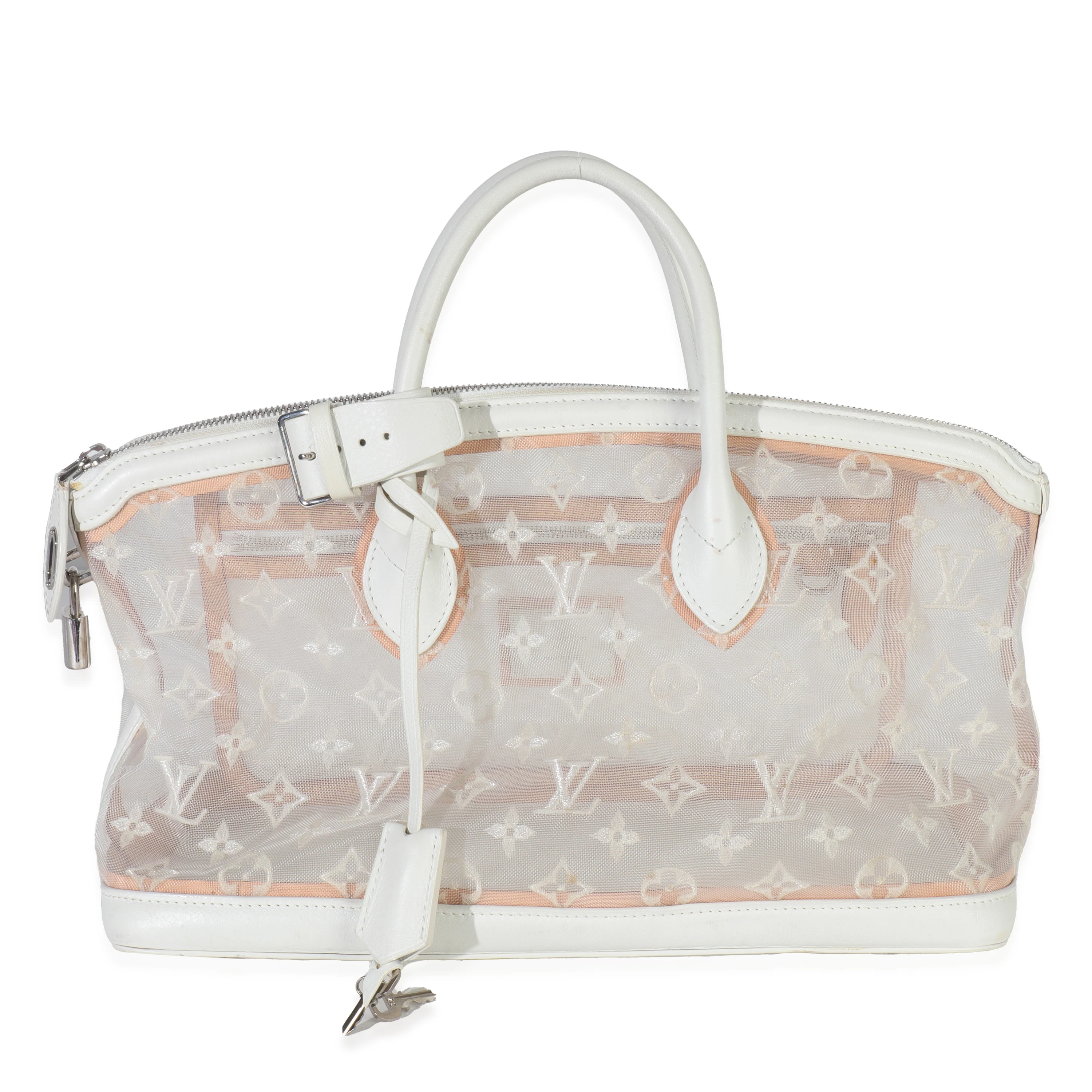 White Monogram Transparence Lockit East West