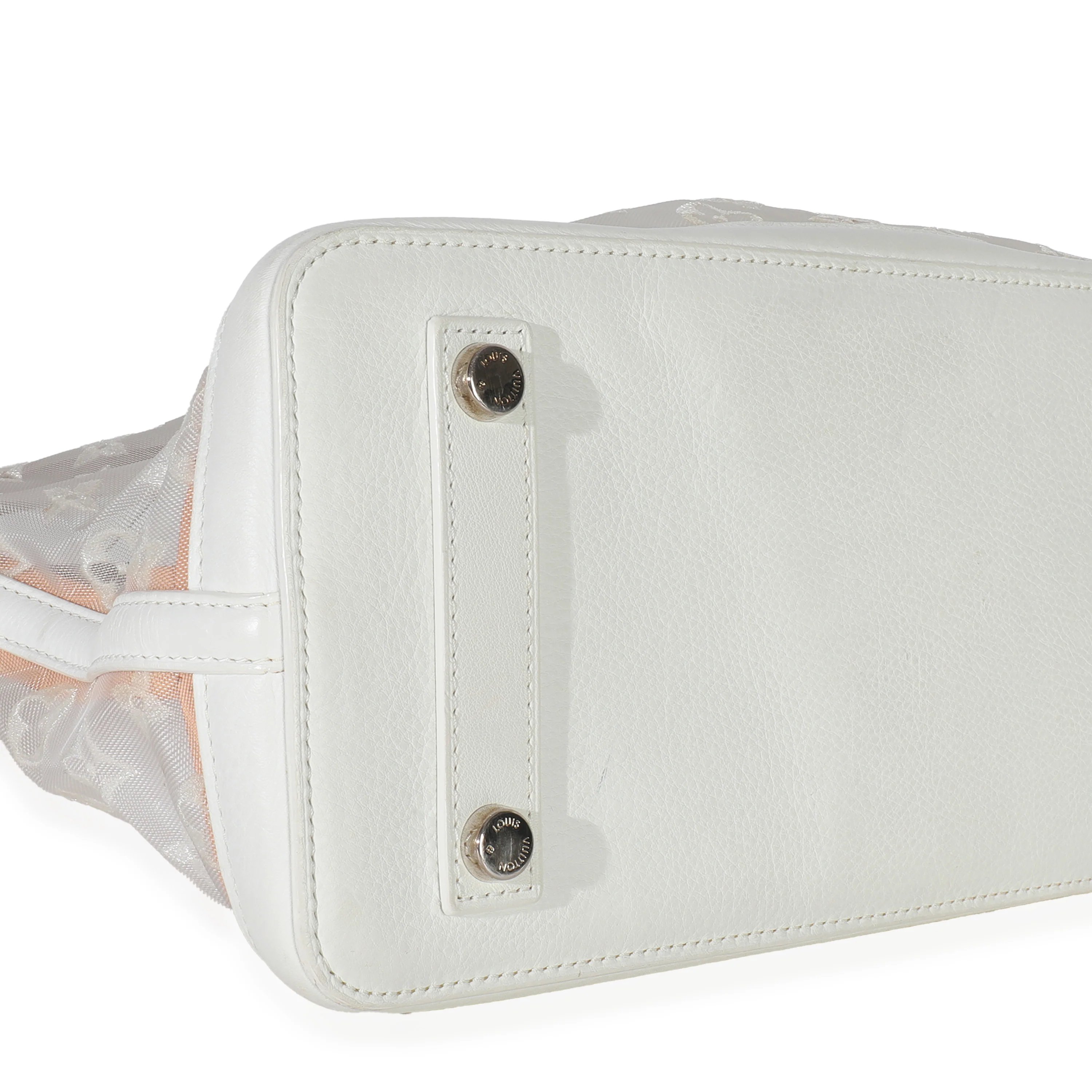 White Monogram Transparence Lockit East West - Image 6