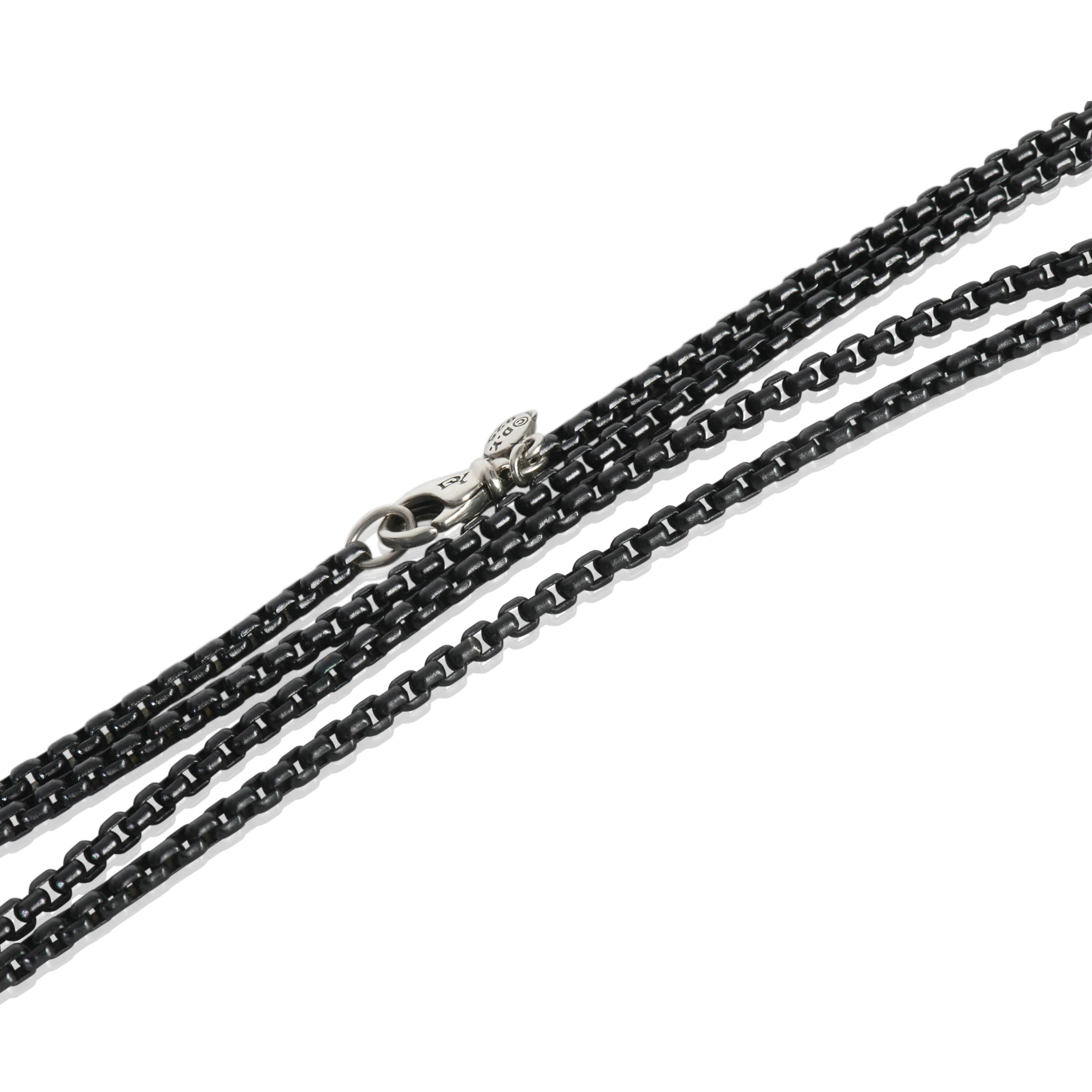 Sterling Silver Box Chain Necklace - Image 2