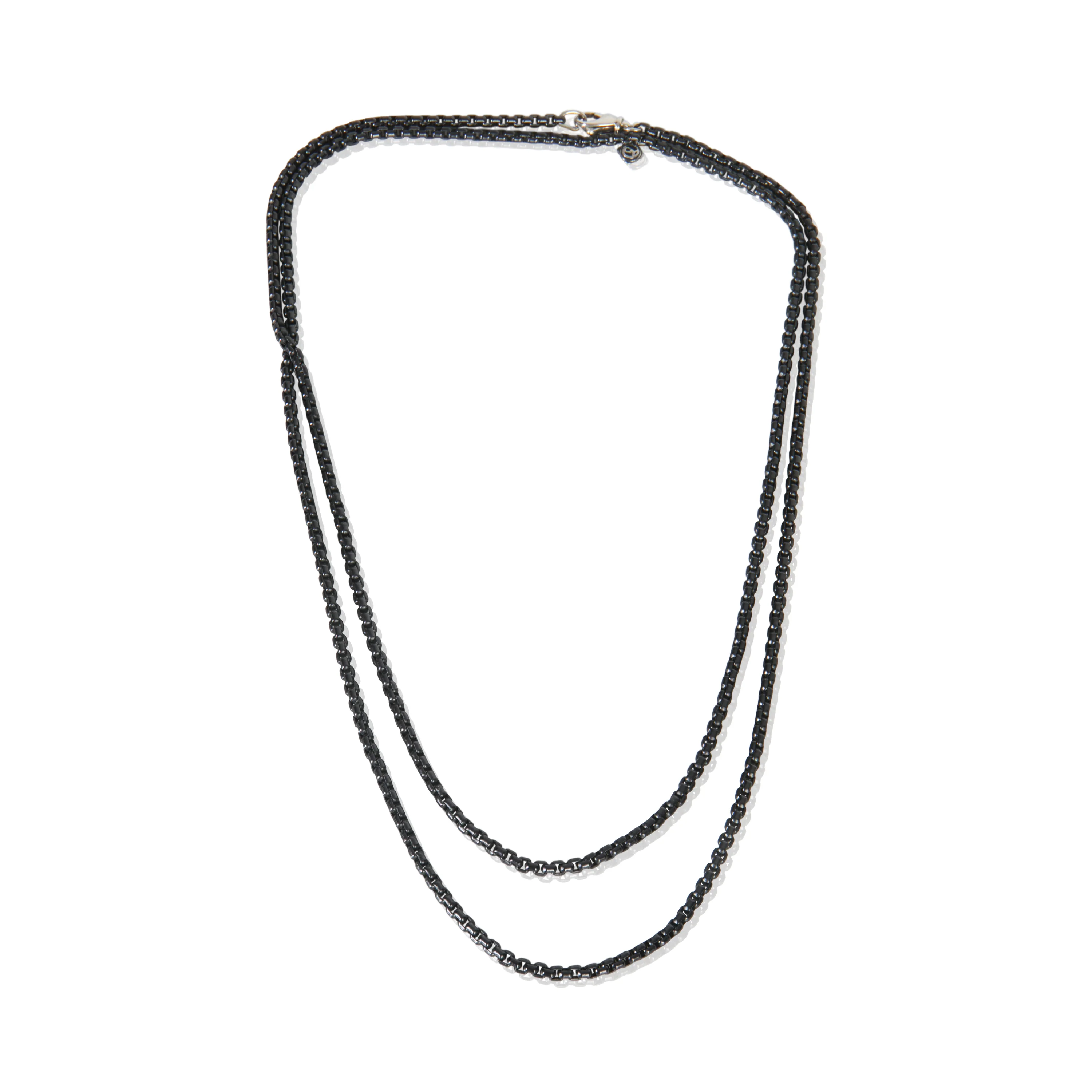 Sterling Silver Box Chain Necklace - Image 3