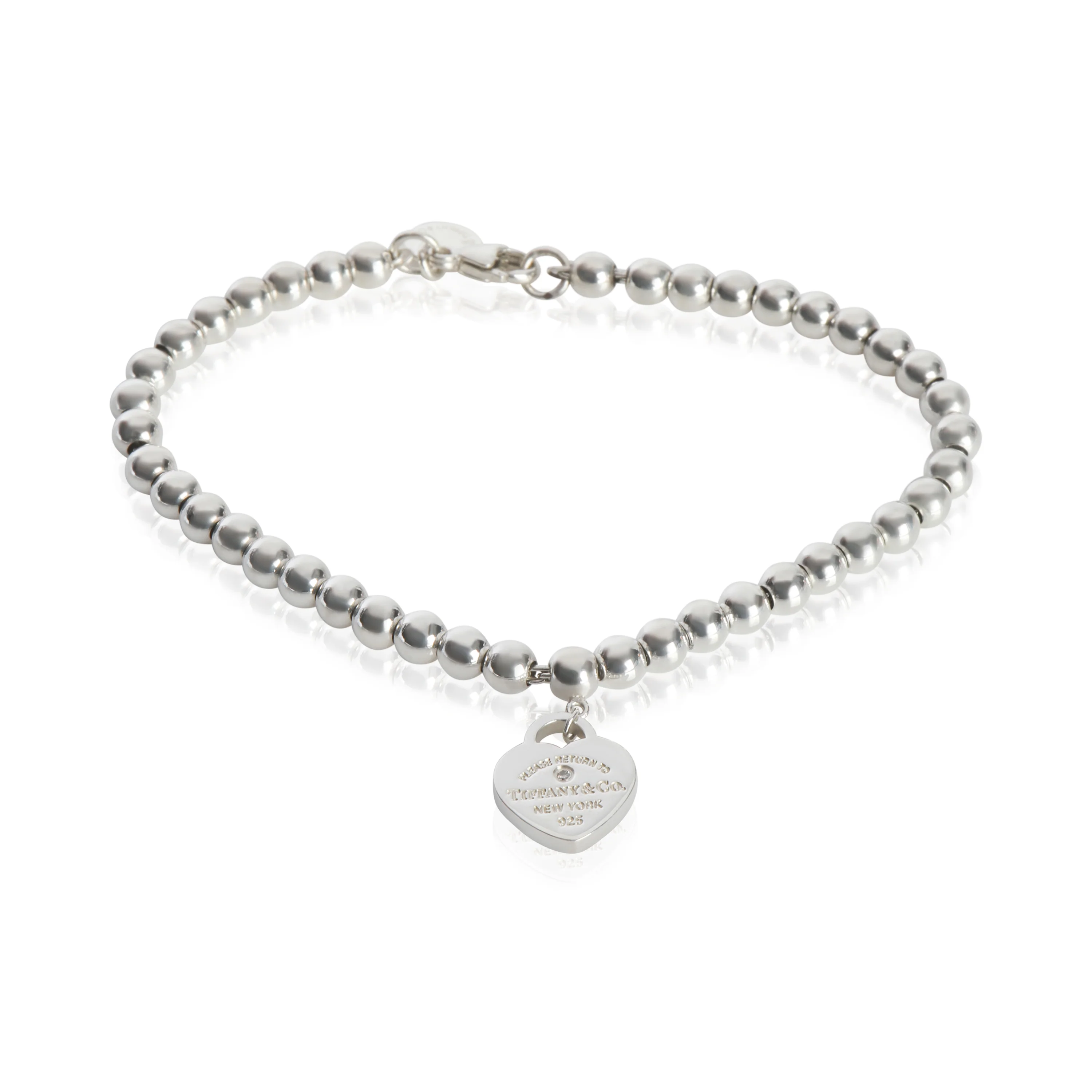 Sterling Silver Diamond Return To Tiffany Bracelet - Image 3