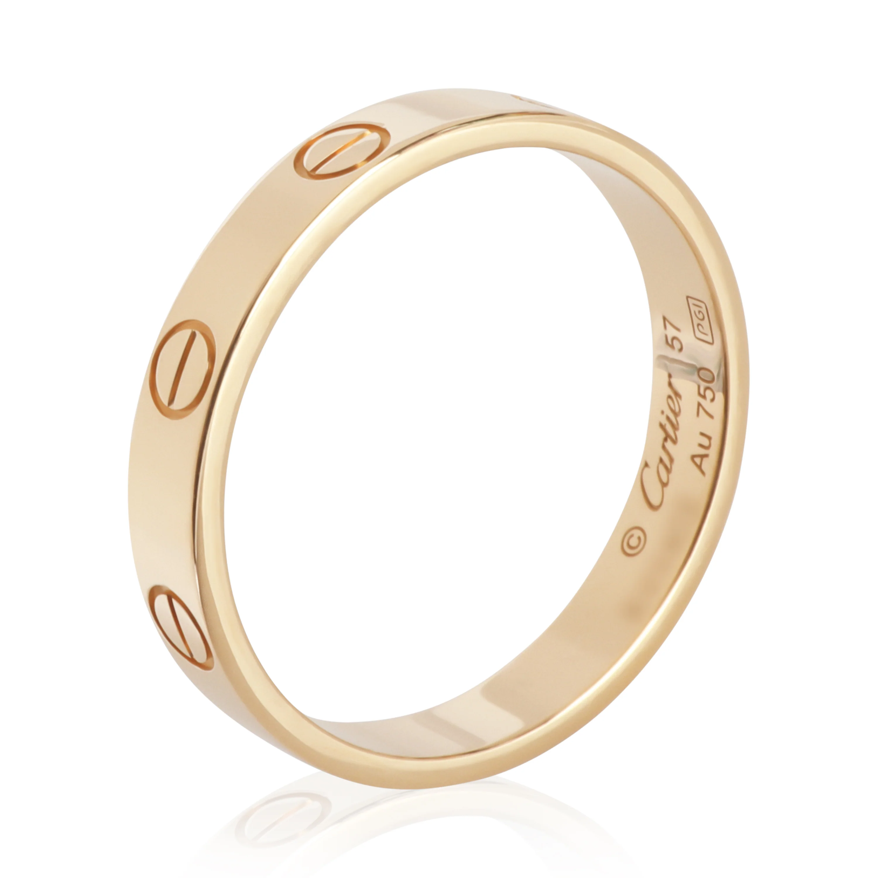 Yellow Gold  Small Model Love Ring - Image 4