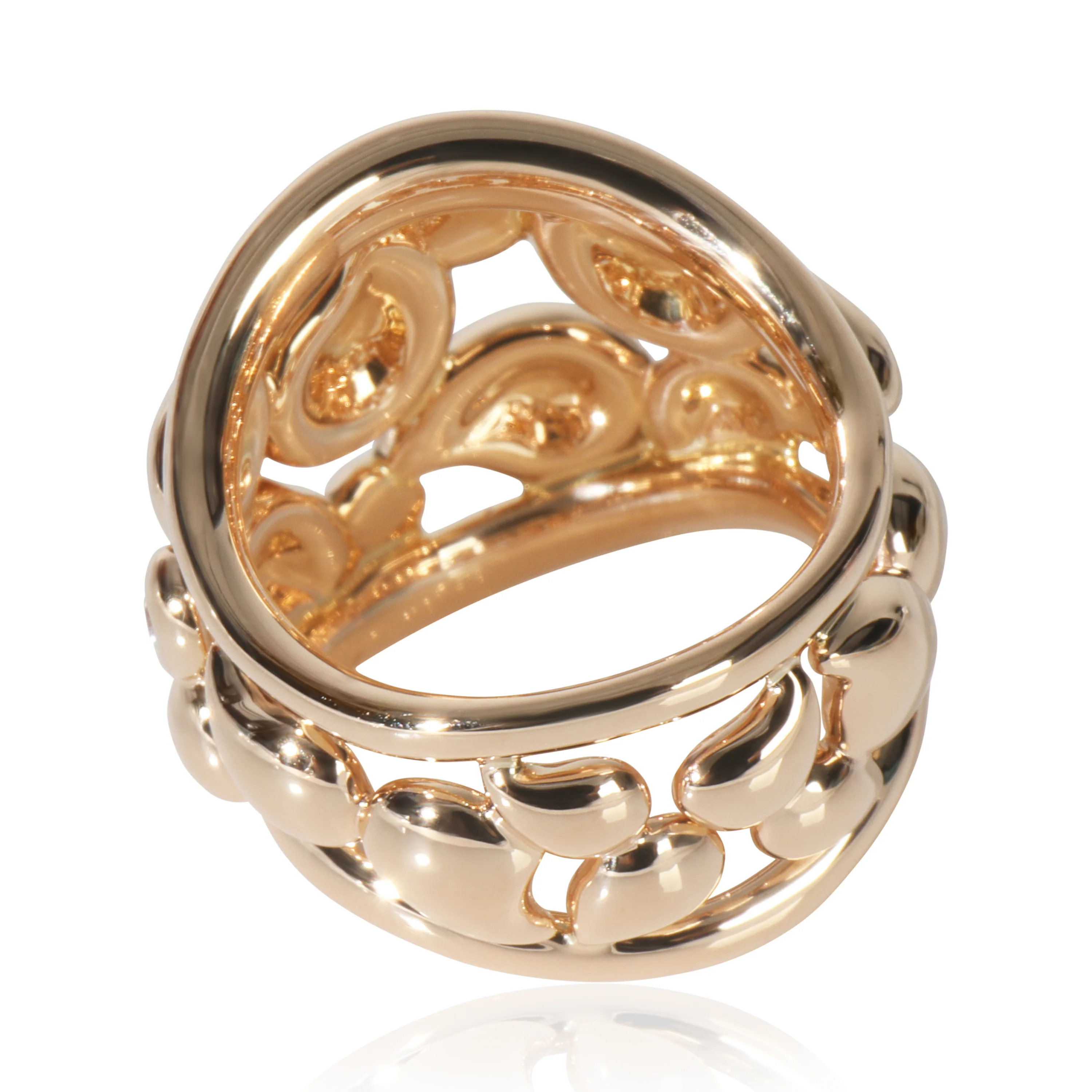 Yellow Gold Diamond Paveline Lace Ring - Image 3