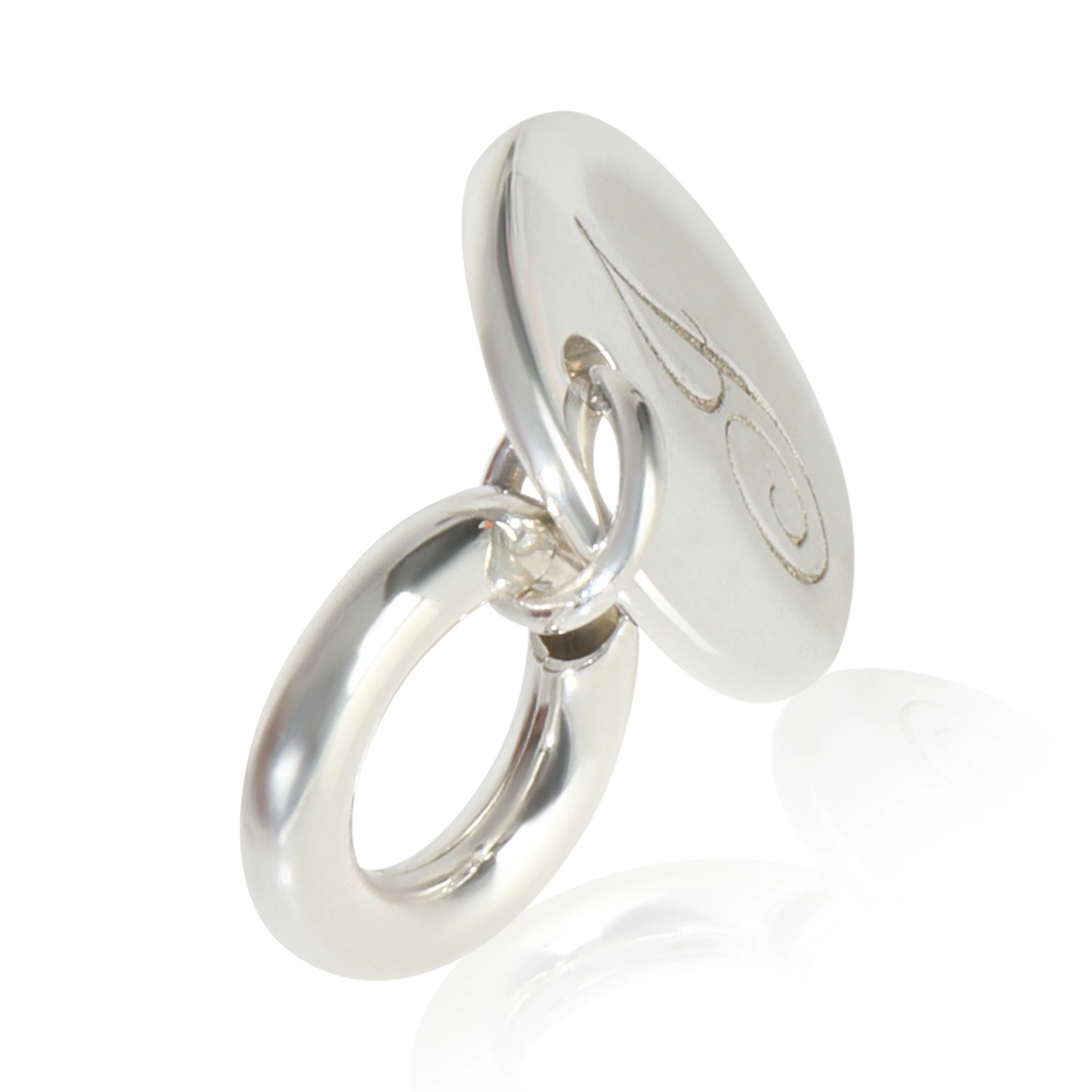 Sterling Silver Notes Initial J Charm - Image 2