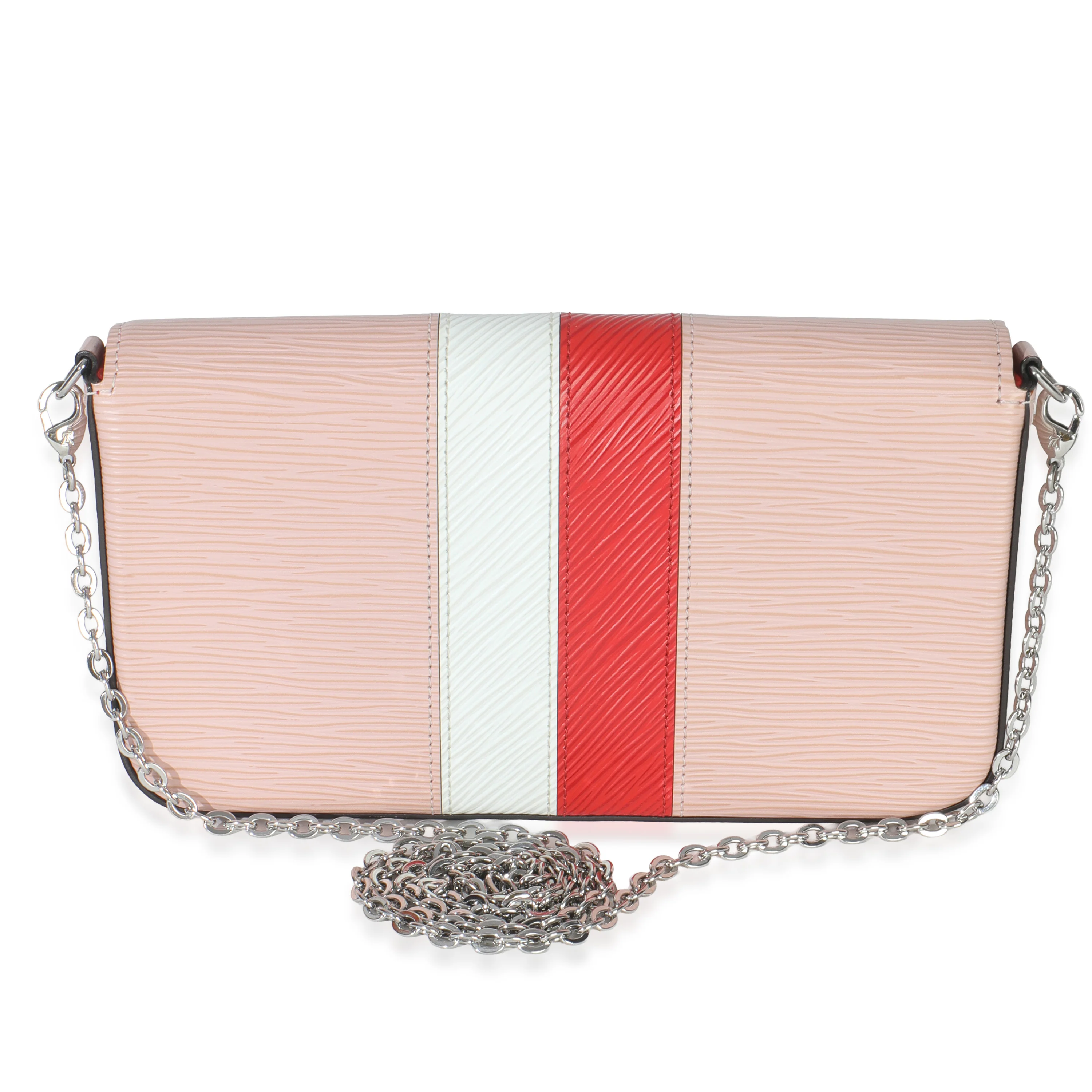 Rose Ballerine Epi Stripe Felicie Pochette - Image 5