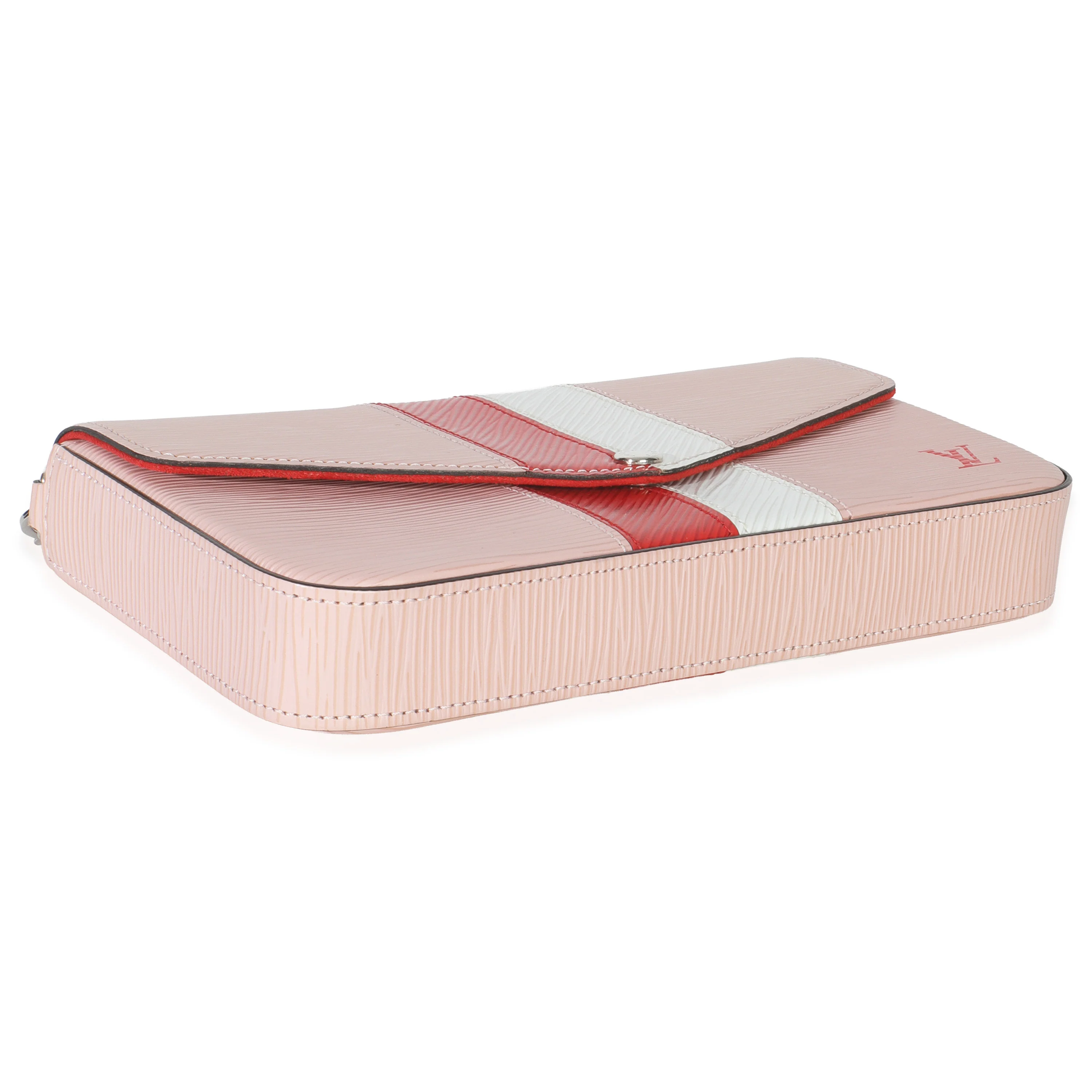 Rose Ballerine Epi Stripe Felicie Pochette - Image 8