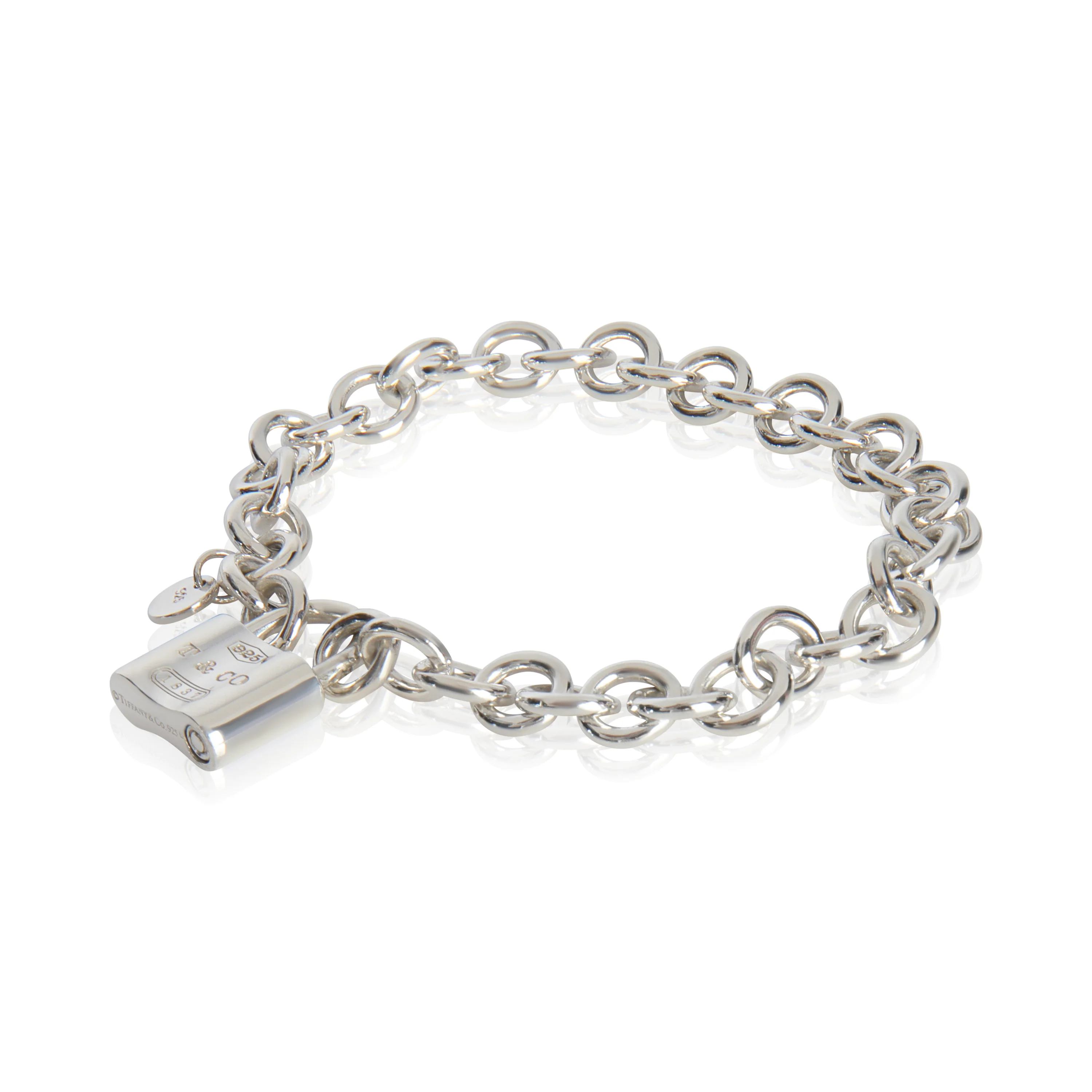 Sterling Silver  1837 Padlock Bracelet - Image 2