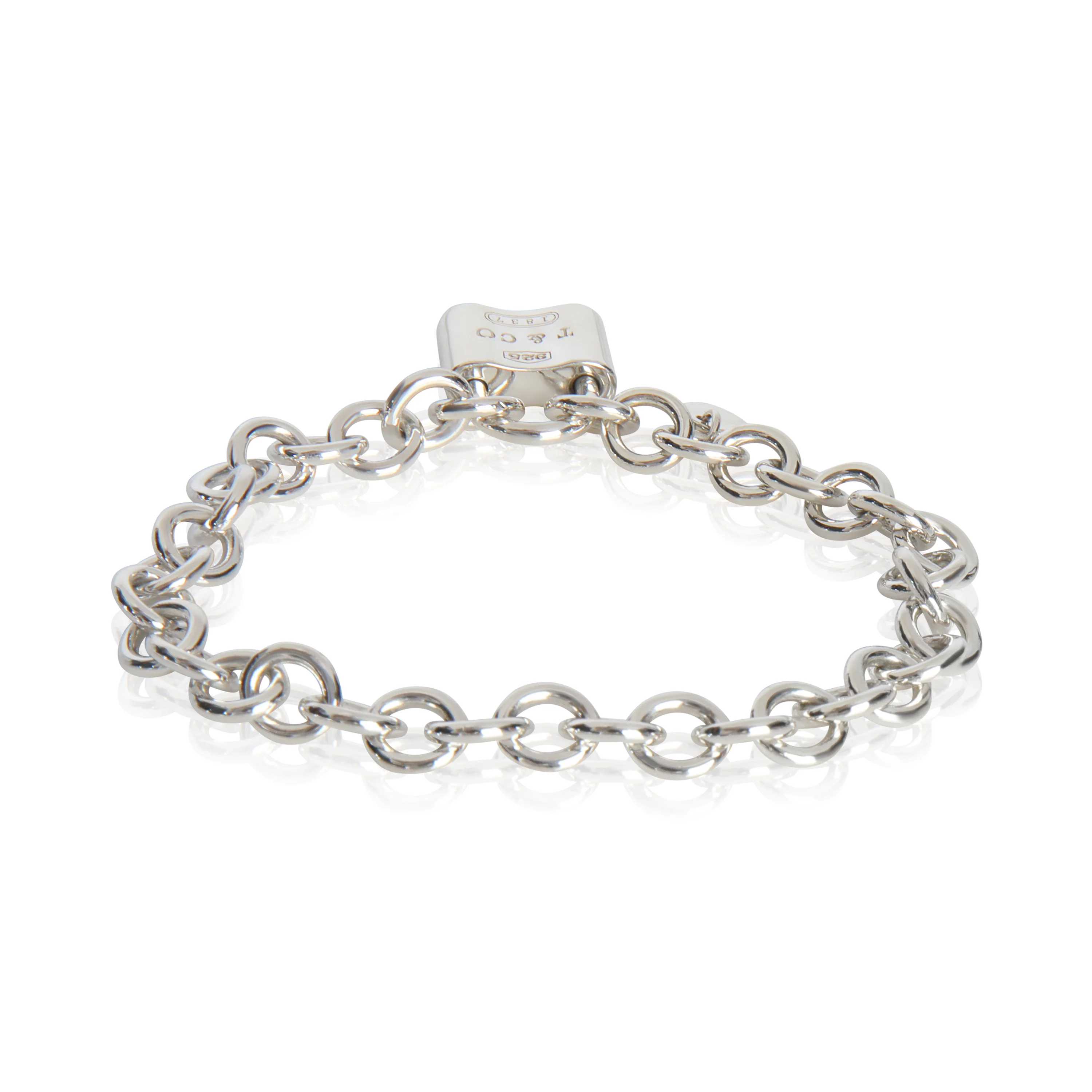 Sterling Silver  1837 Padlock Bracelet - Image 3