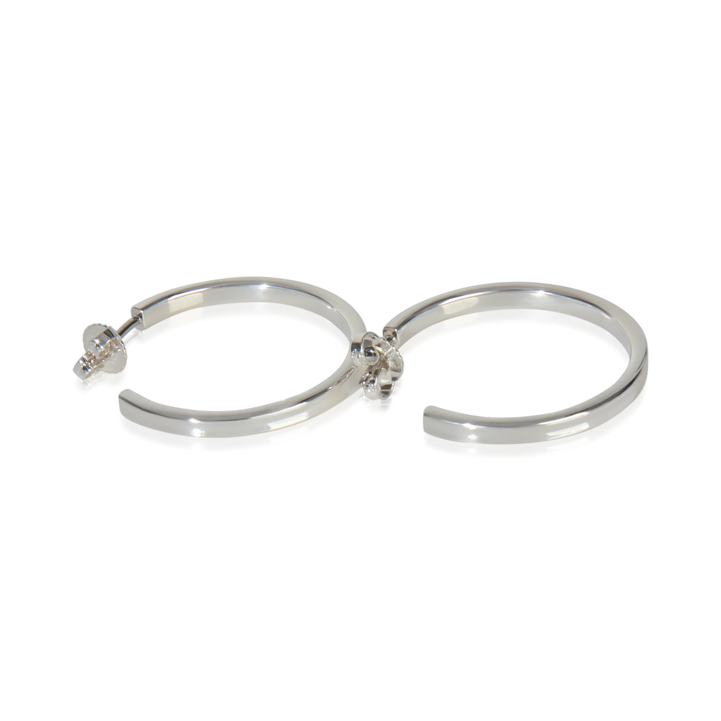 Sterling Silver Medium 1837 Hoop Earrings - Image 5