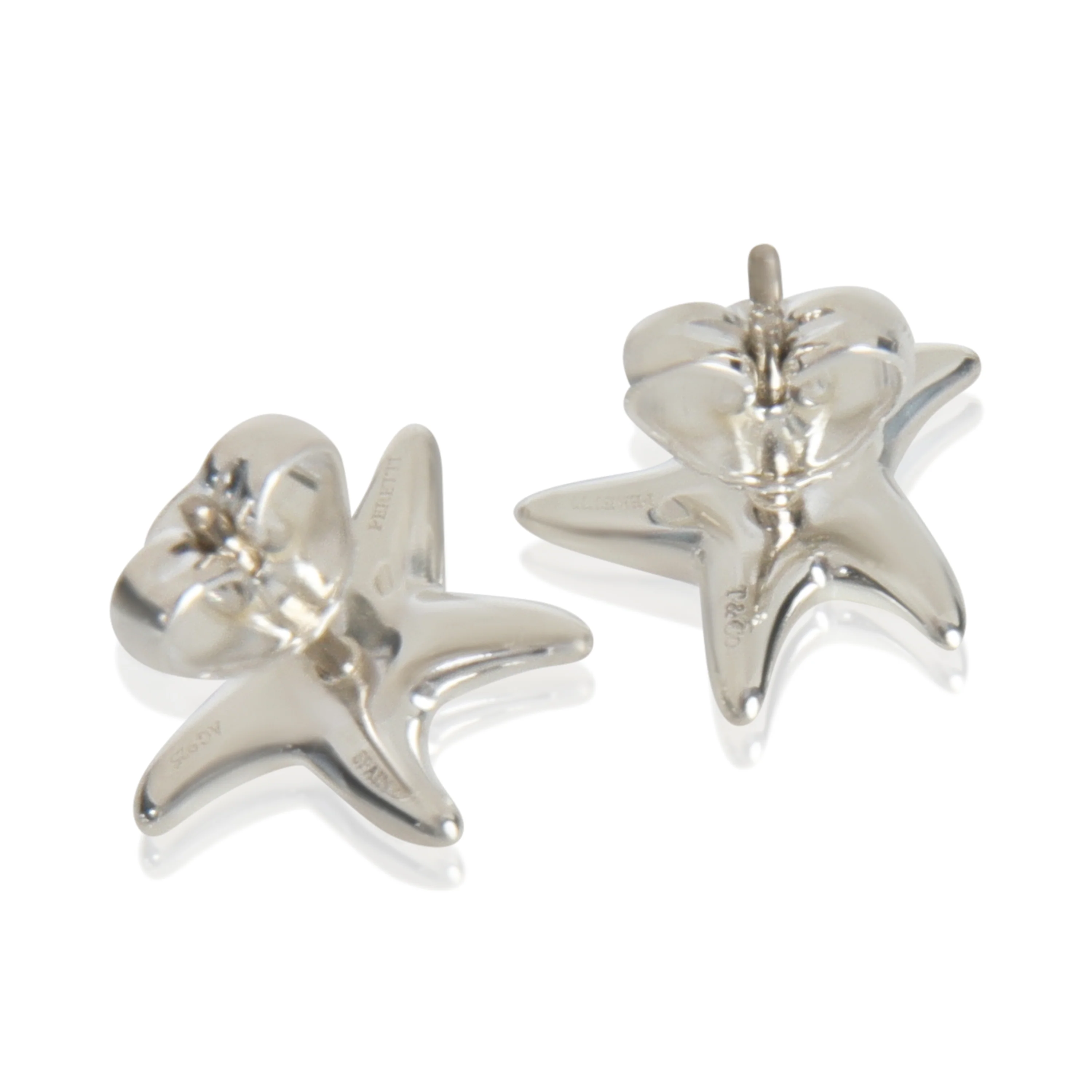 Sterling Silver  Elsa Peretti Starfish Earrings - Image 4