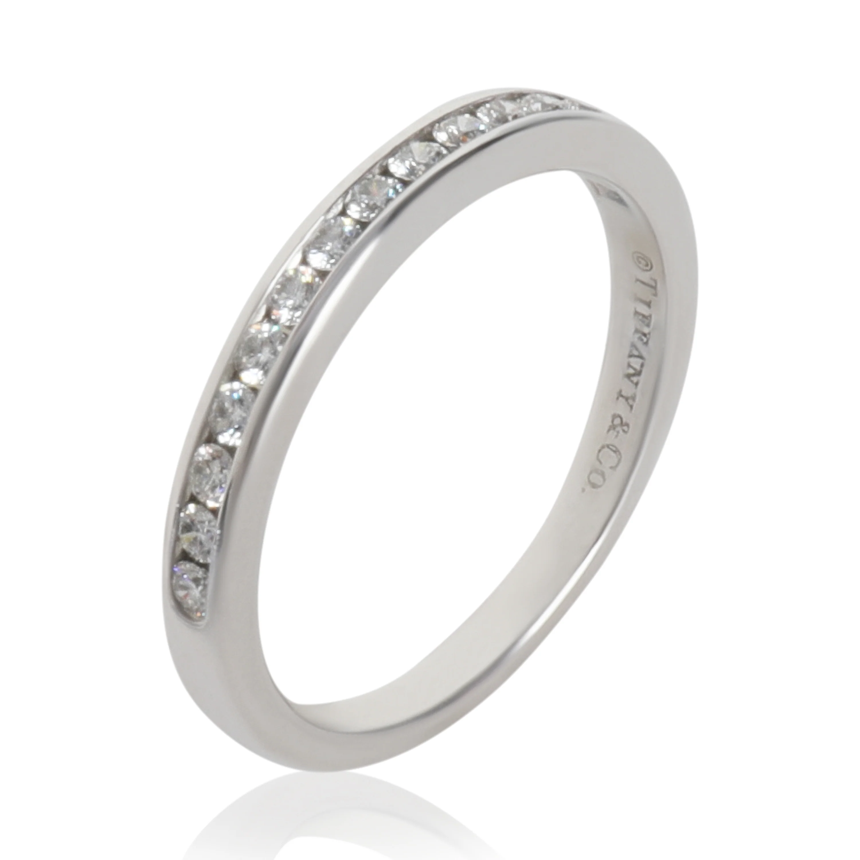Platinum Diamond Channel Set Band - Image 4