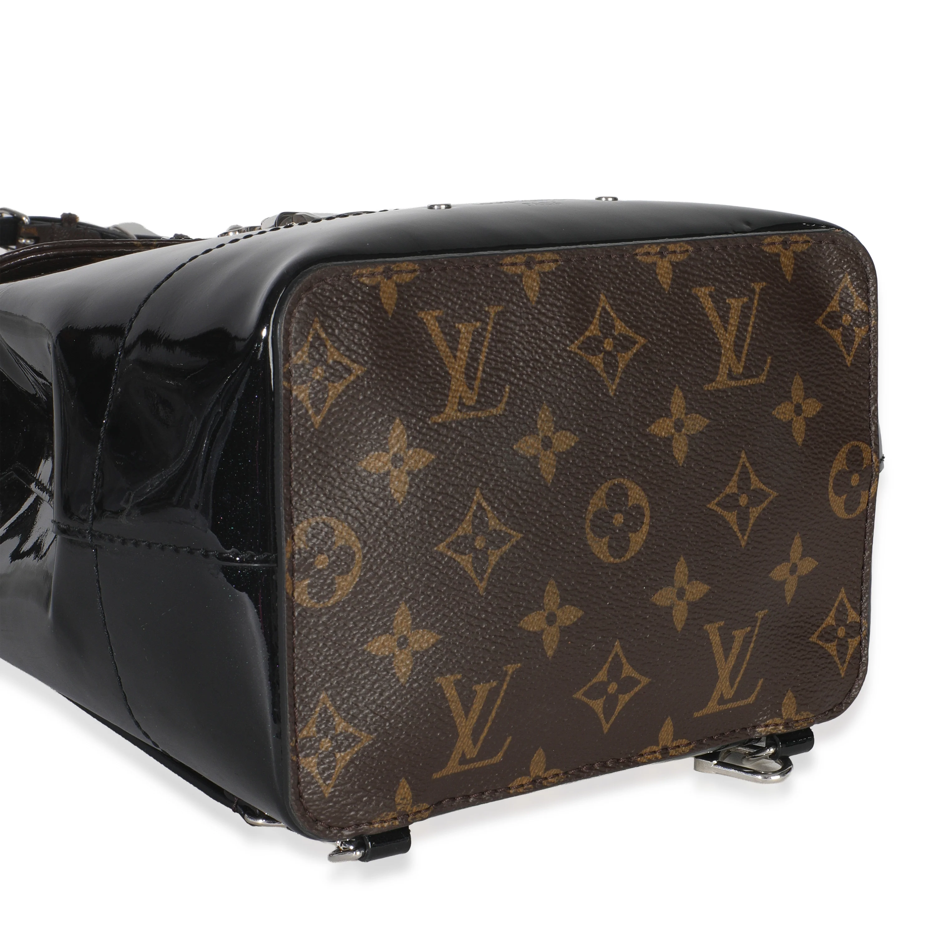 Black Patent Monogram Hot Springs Backpack - Image 8