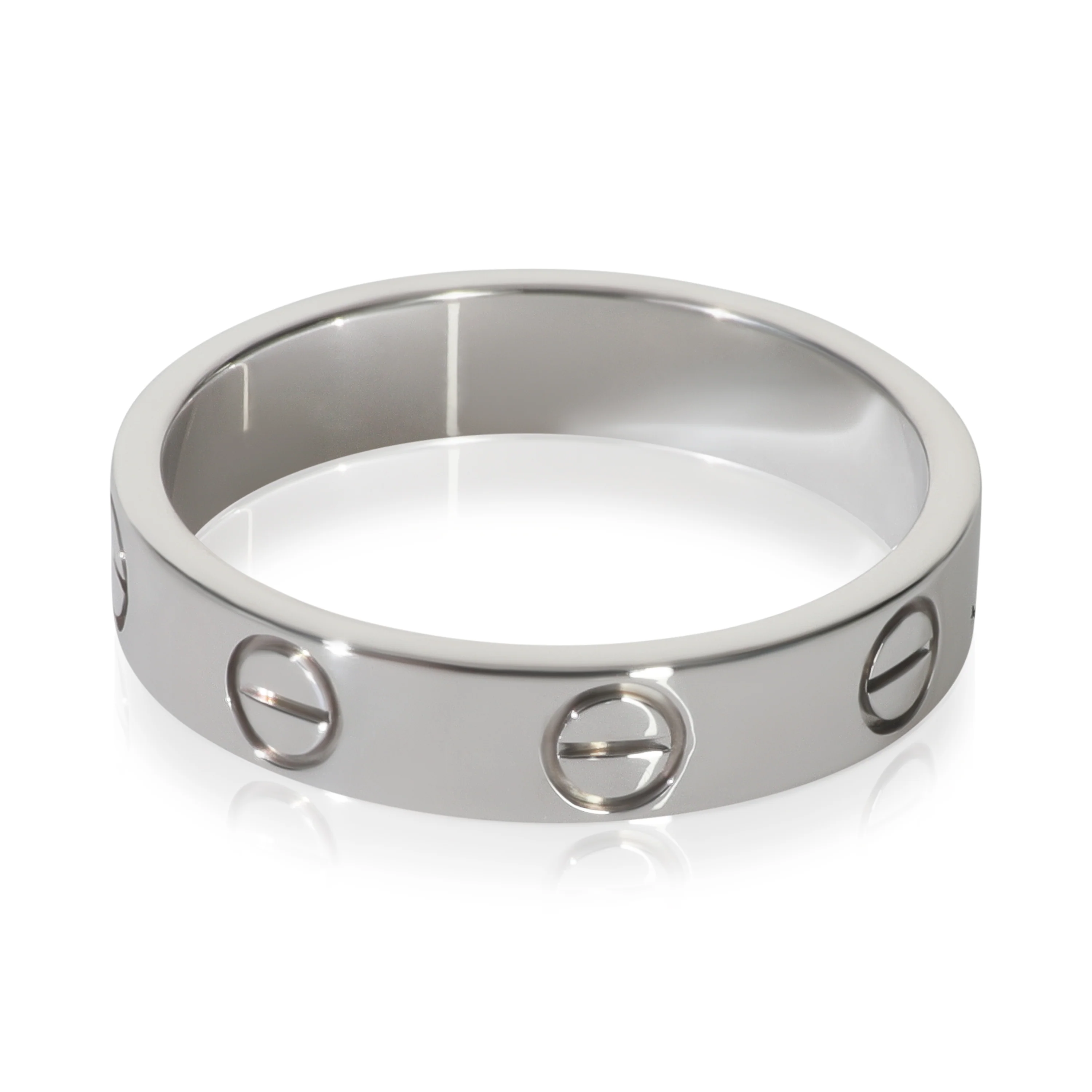 White Gold  Small Model Love Ring - Image 3