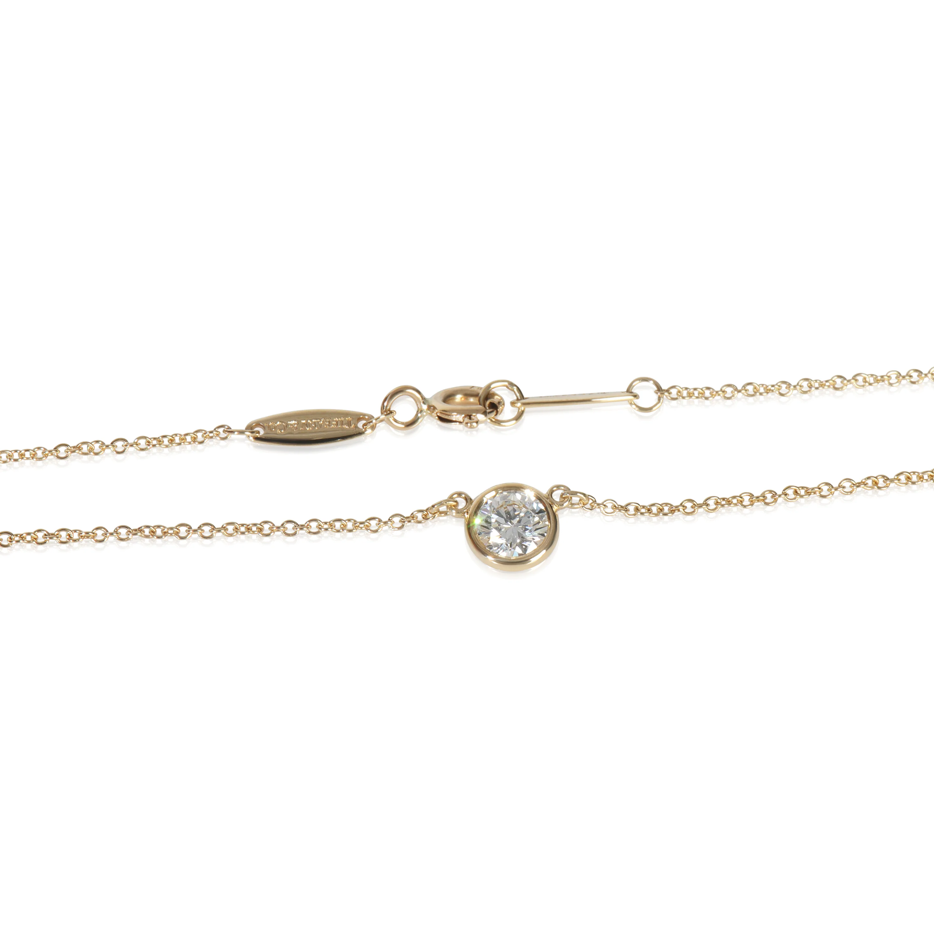 Yellow Gold Diamond Elsa Peretti Diamond By The Yard Pendant - Image 2
