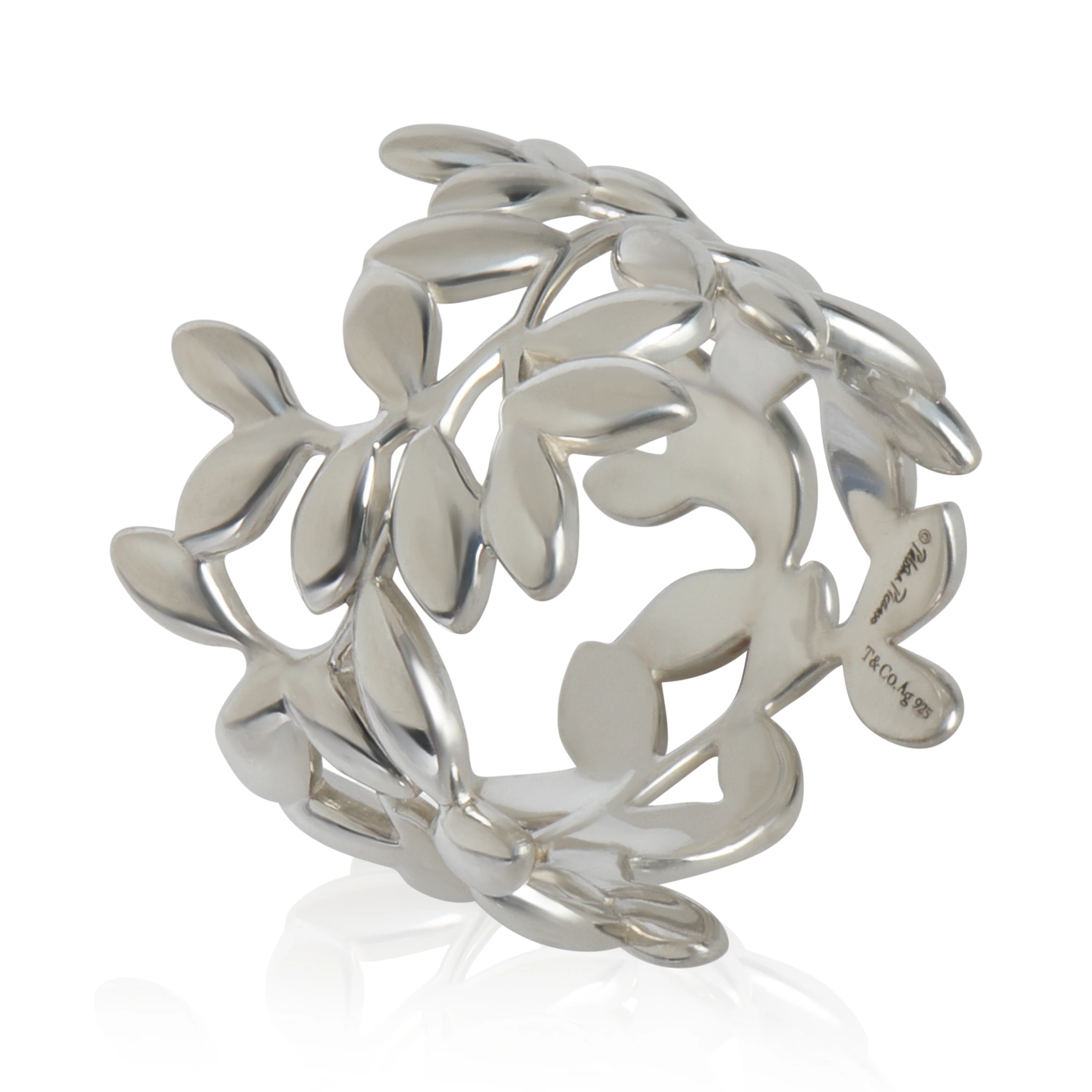 Sterling Silver  Paloma Picasso Olive Leaf Ring - Image 3