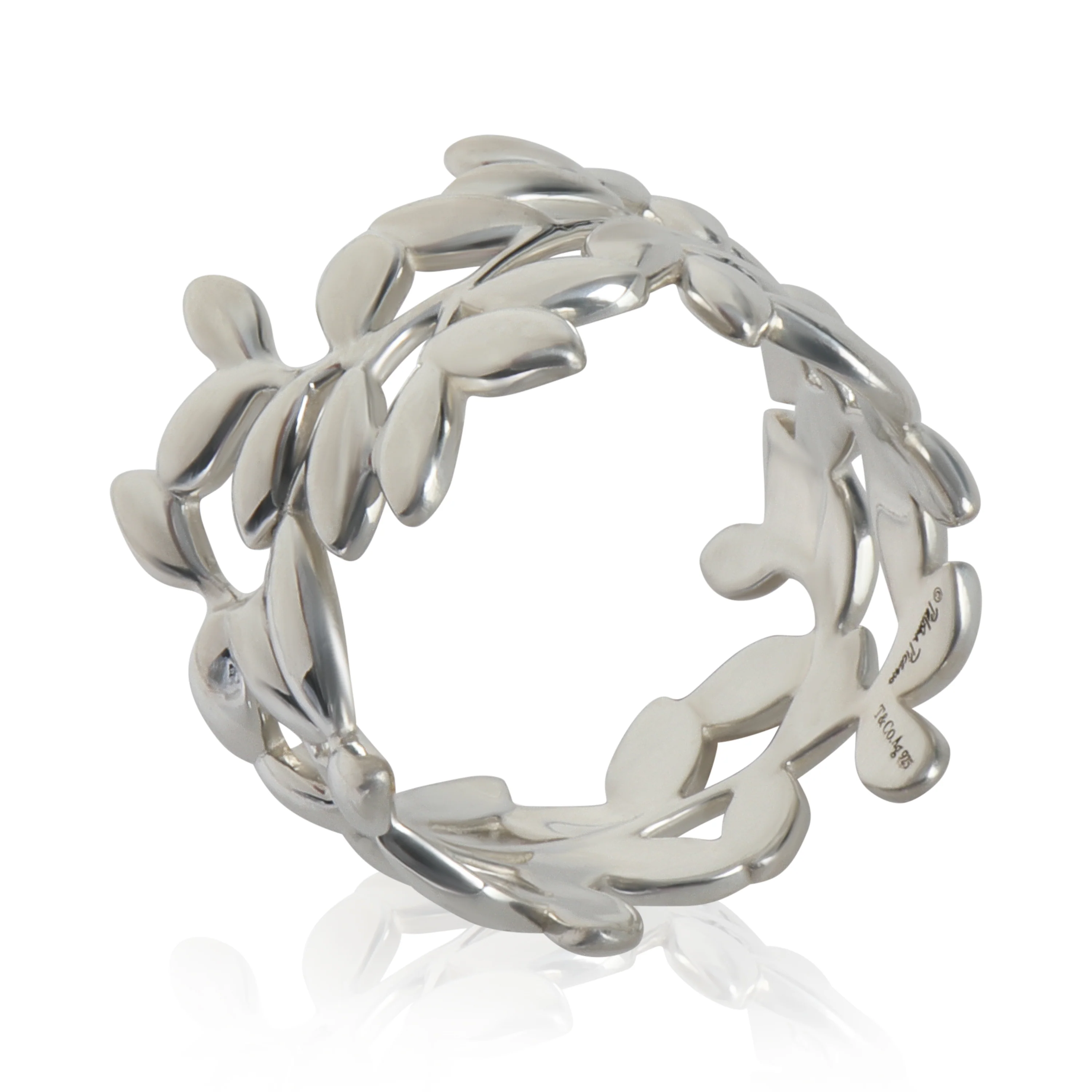 Sterling Silver  Paloma Picasso Olive Leaf Ring - Image 4