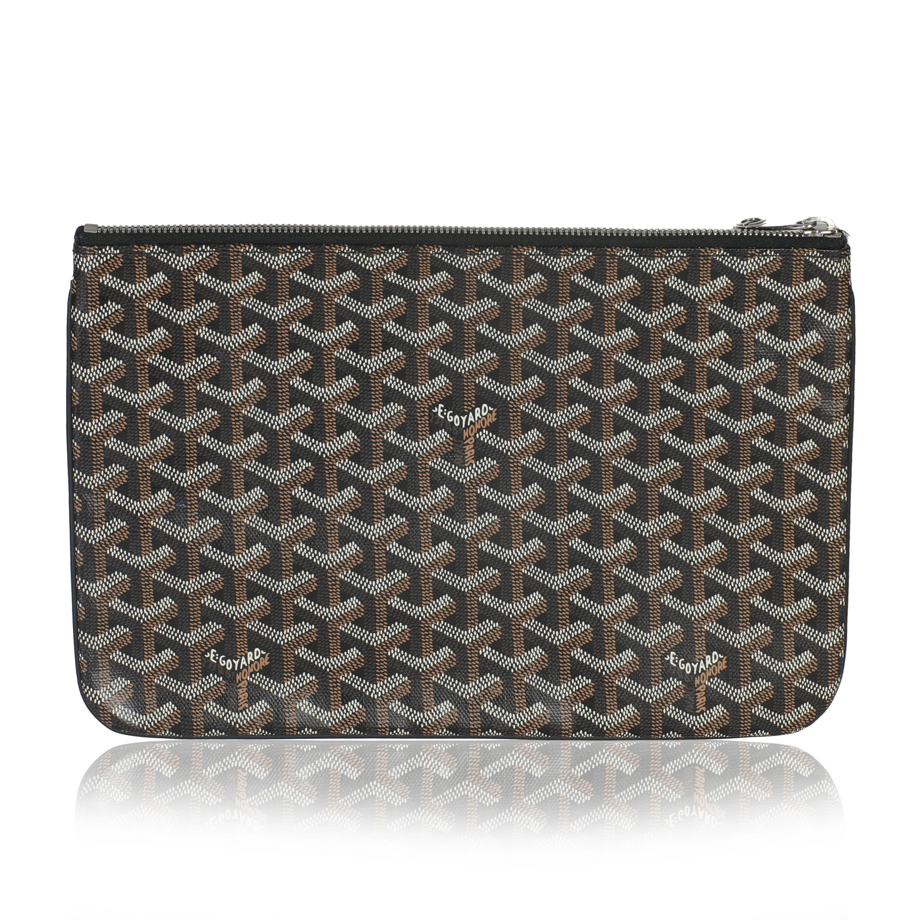 Black Goyardine Canvas Senat MM