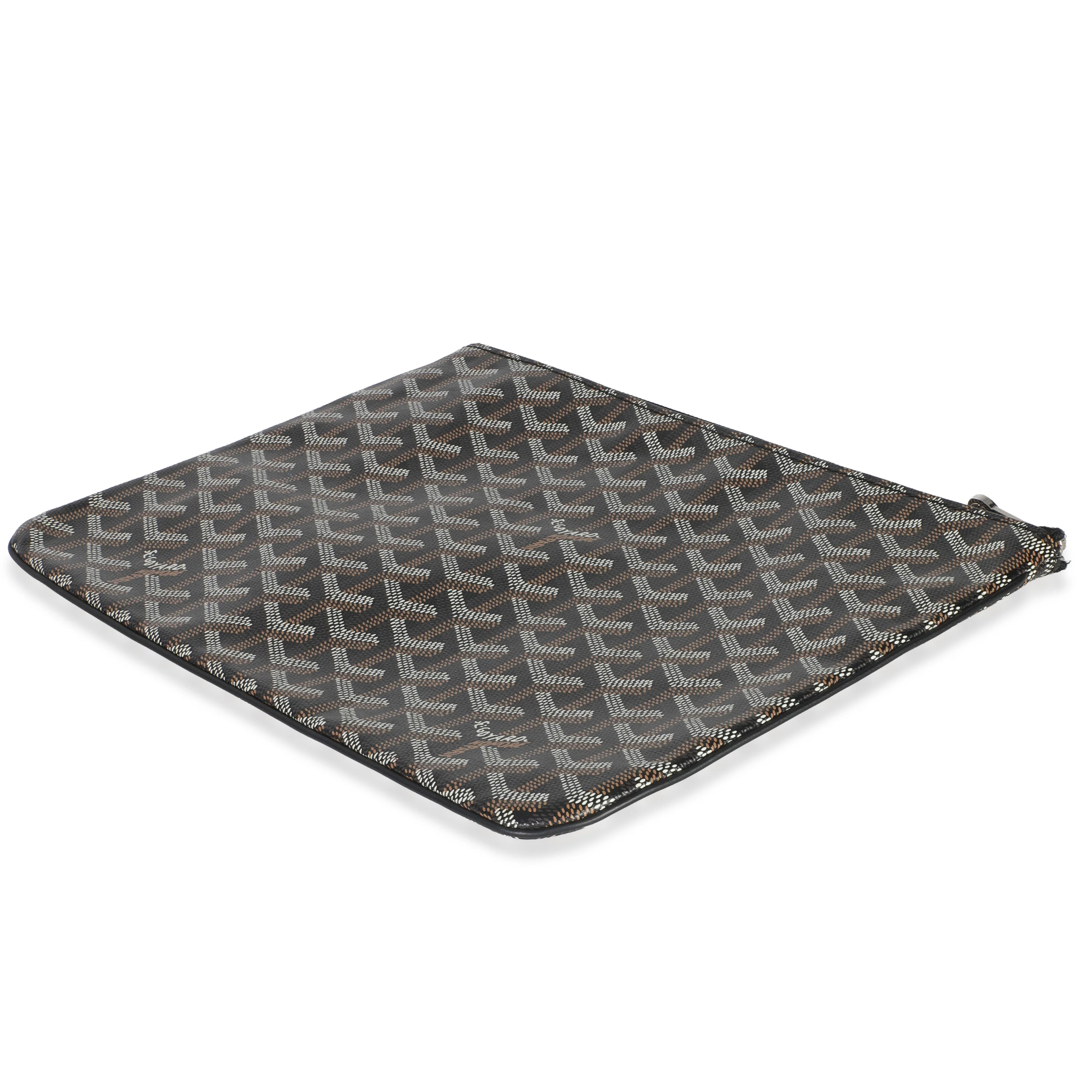 Black Goyardine Canvas Senat MM - Image 7