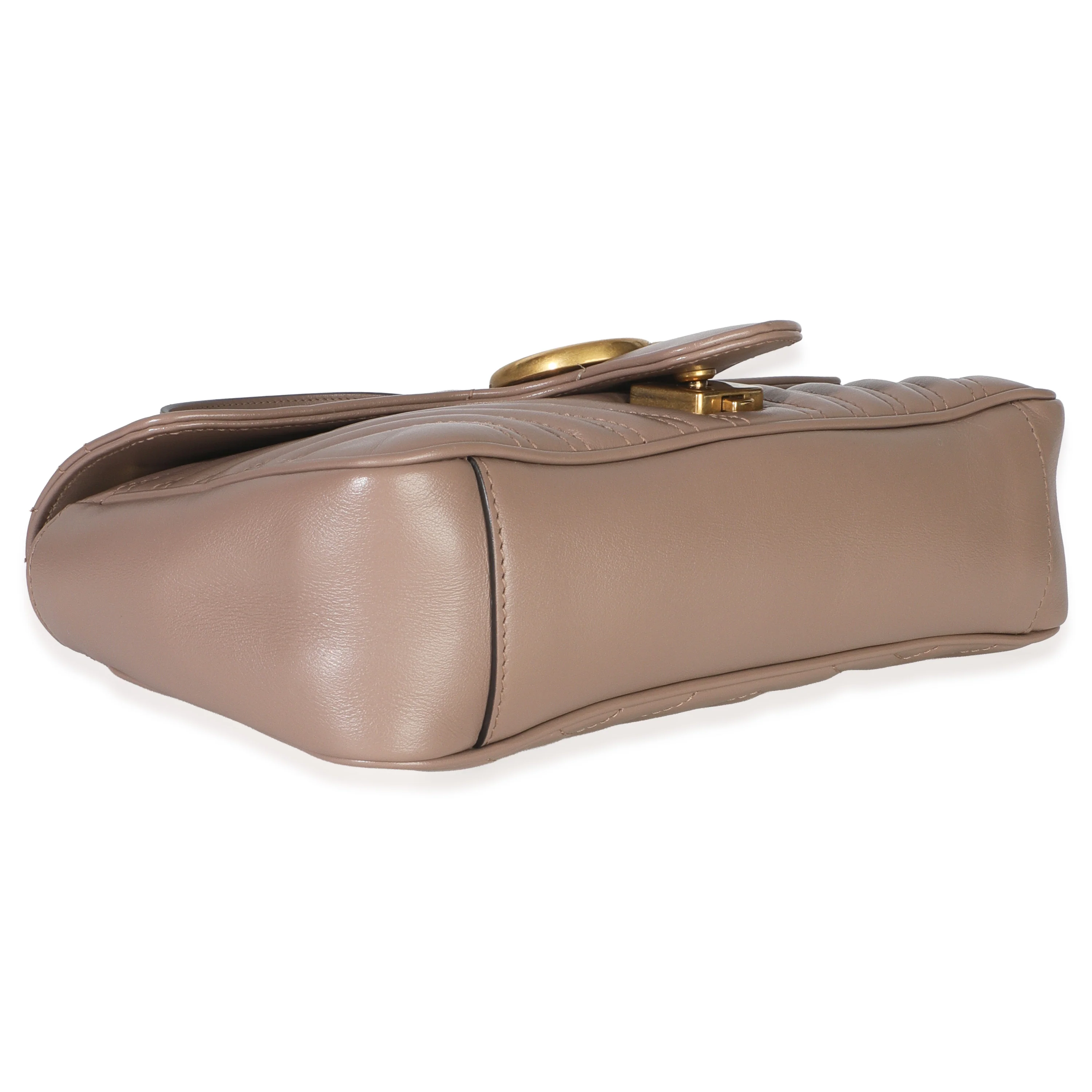 Porcelain Rose Calfskin Matelasse Medium GG Marmont Shoulder Bag - Image 6