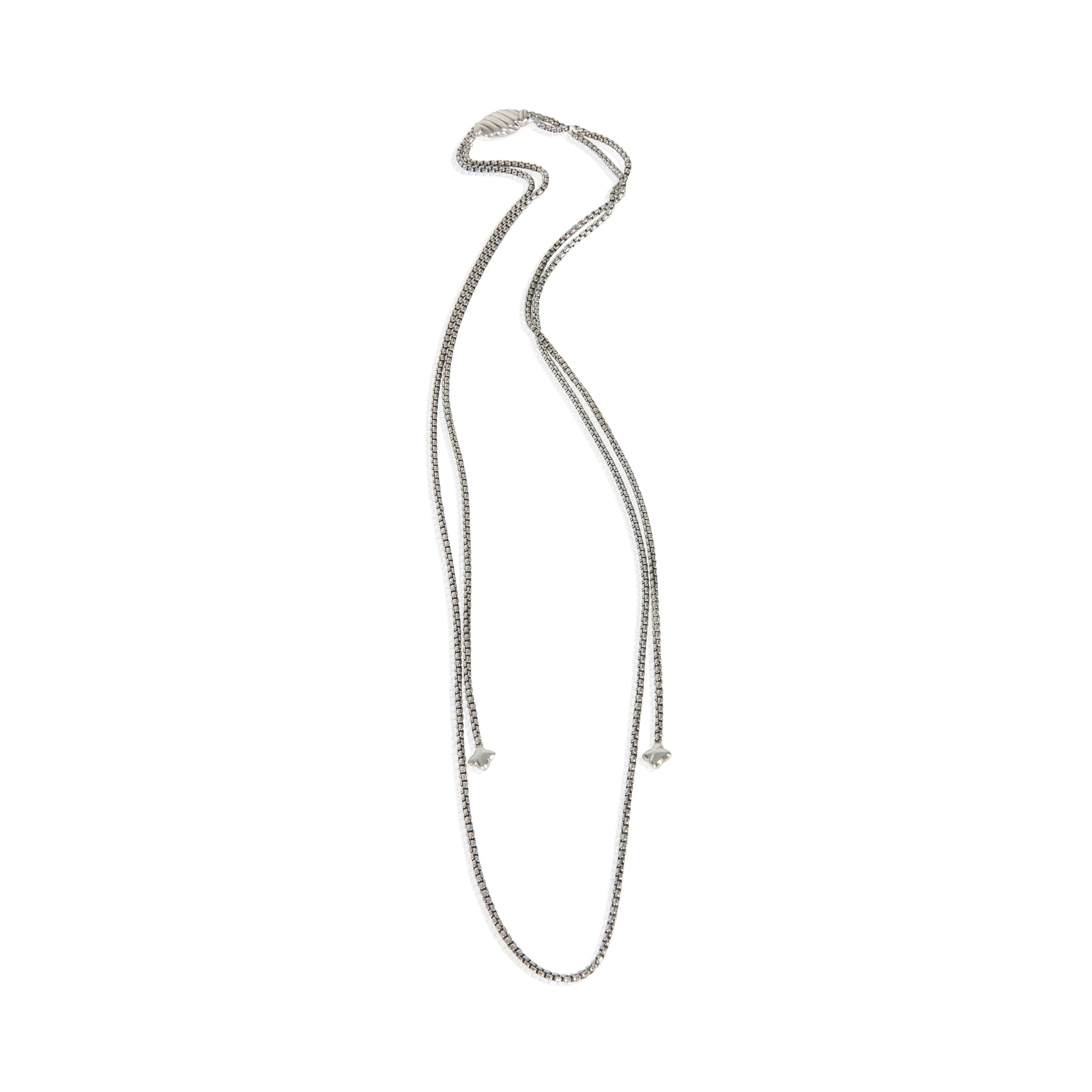 Sterling Silver 1.5mm Box Slider Chain Necklace - Image 3