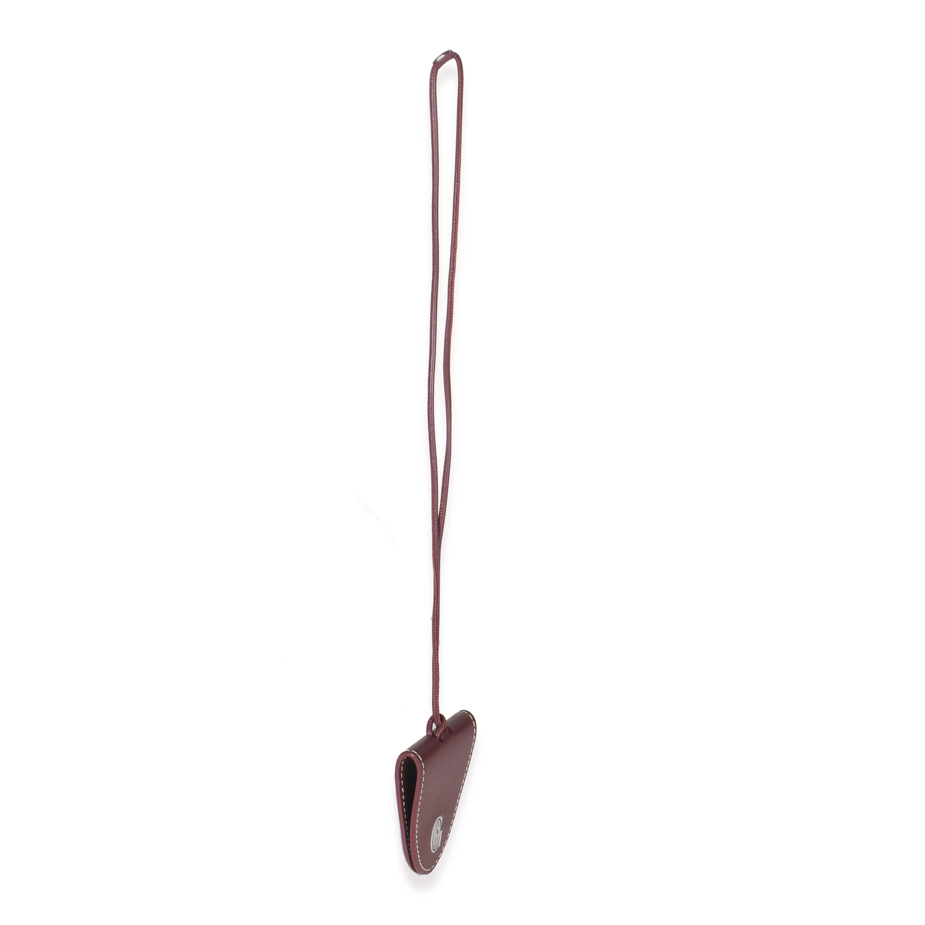 Burgundy Calfskin Bag Clip - Image 3