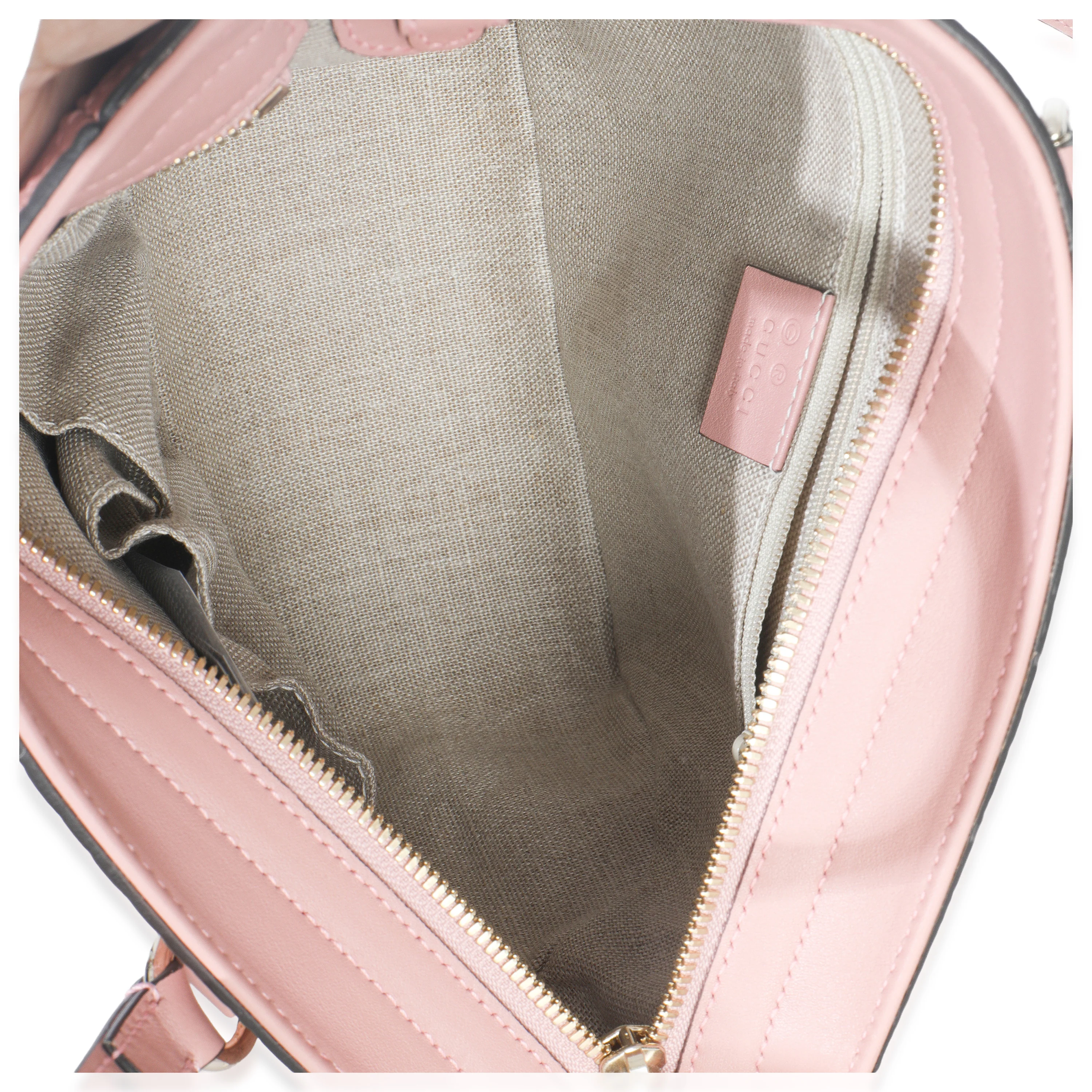 Soft Pink Microguccissima Small Bree Tote - Image 10