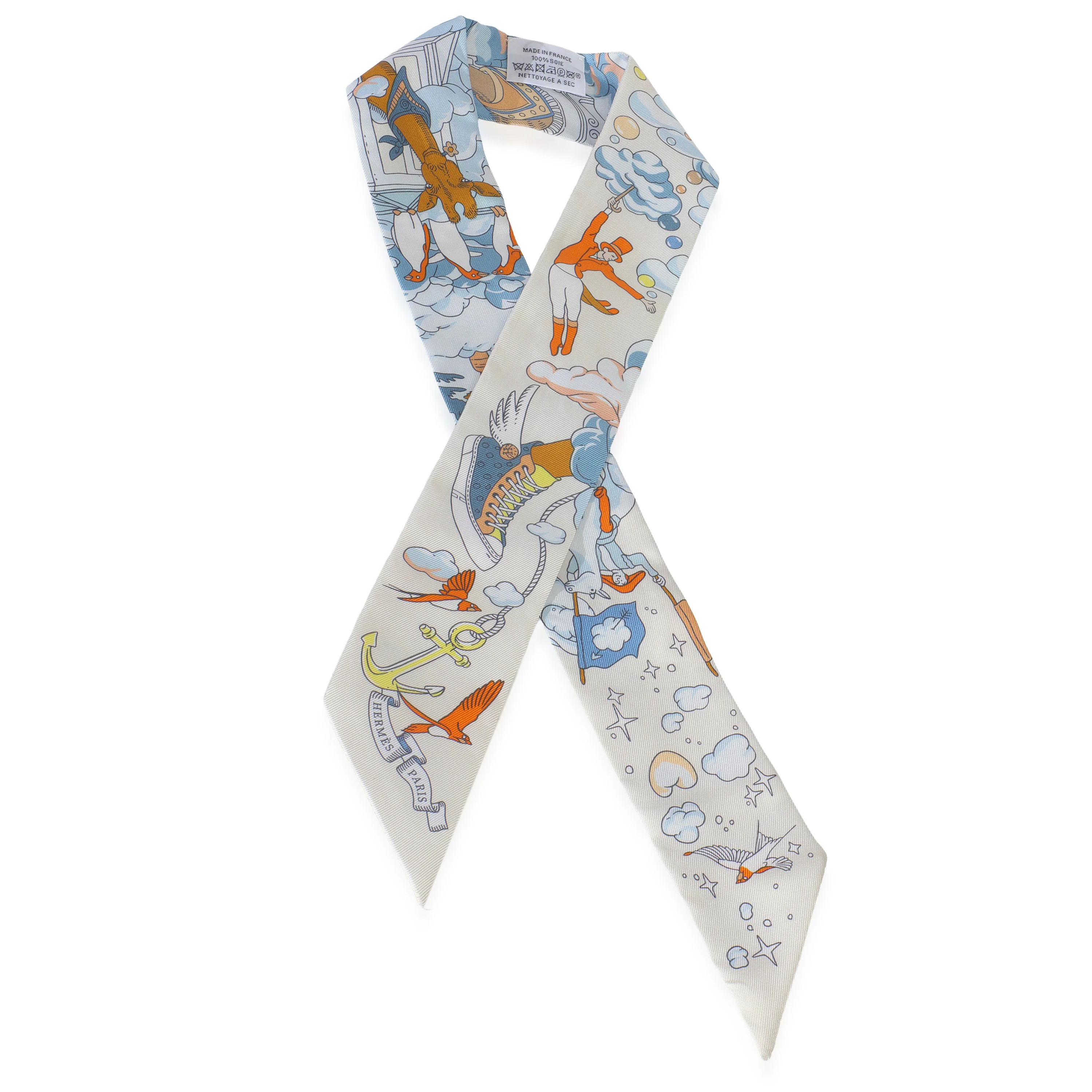 Creme Bleu Ciel Orange Silk Sur Mon Nuage Twilly