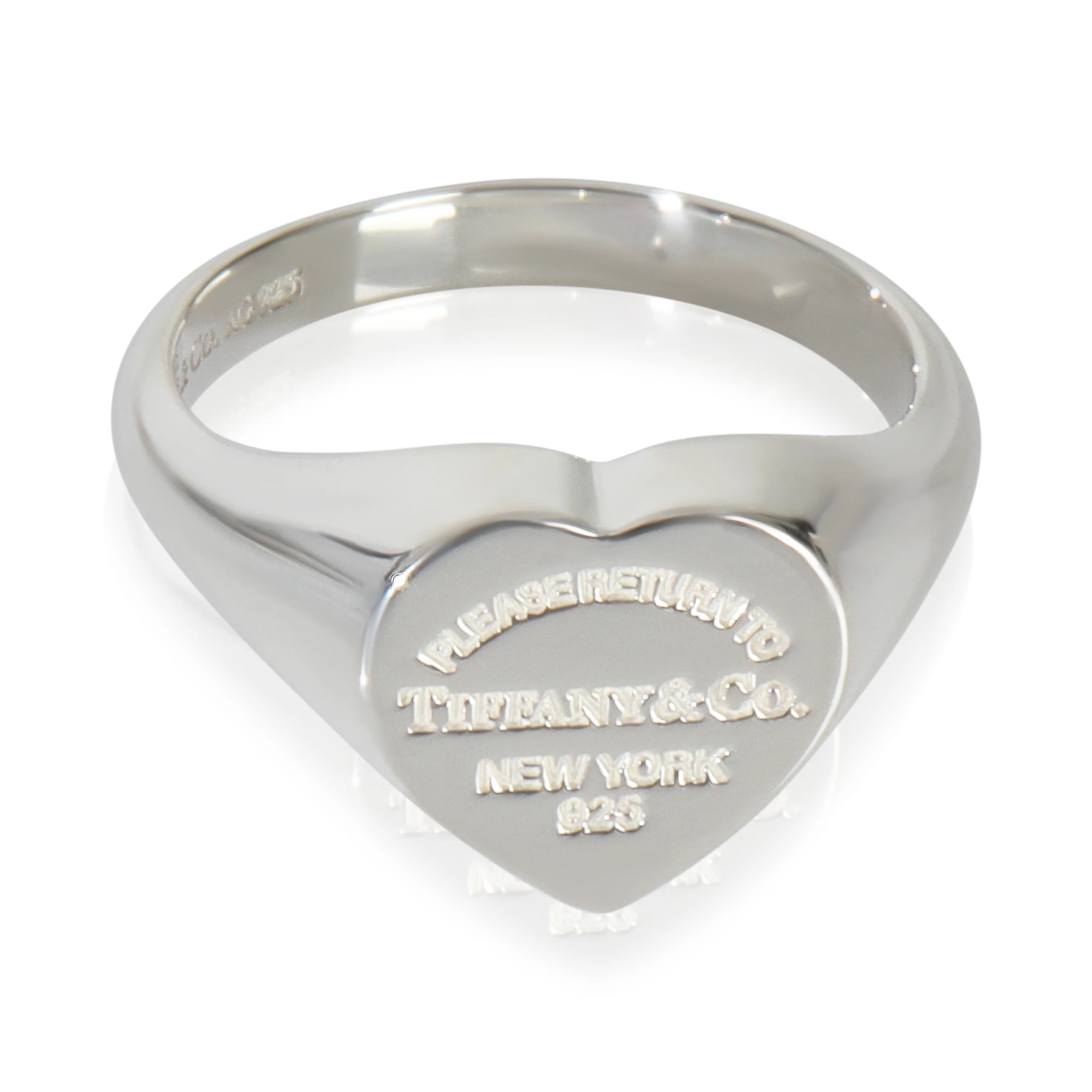 Sterling Silver  Return To Tiffany Heart Signet Ring - Image 2