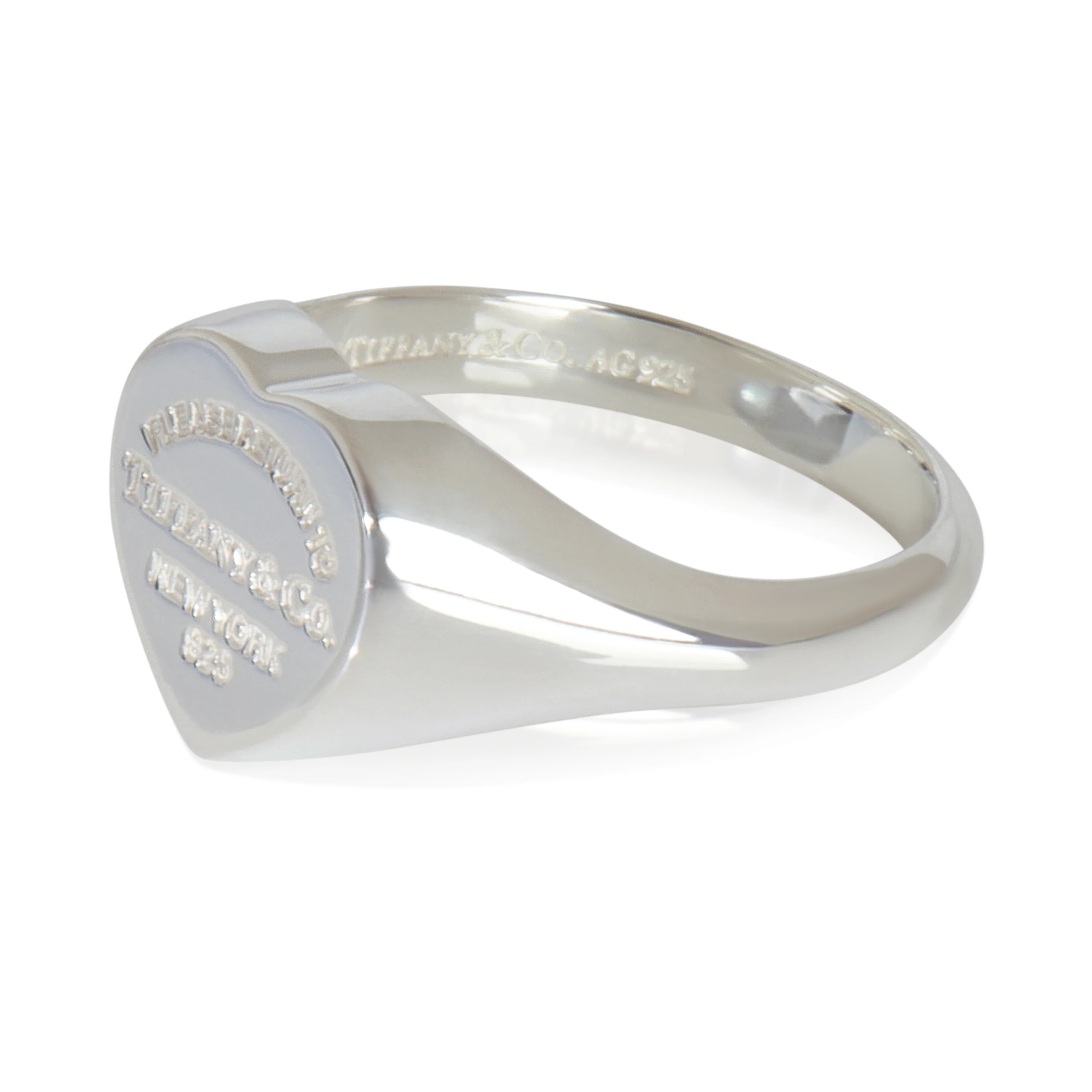 Sterling Silver  Return To Tiffany Heart Signet Ring - Image 3