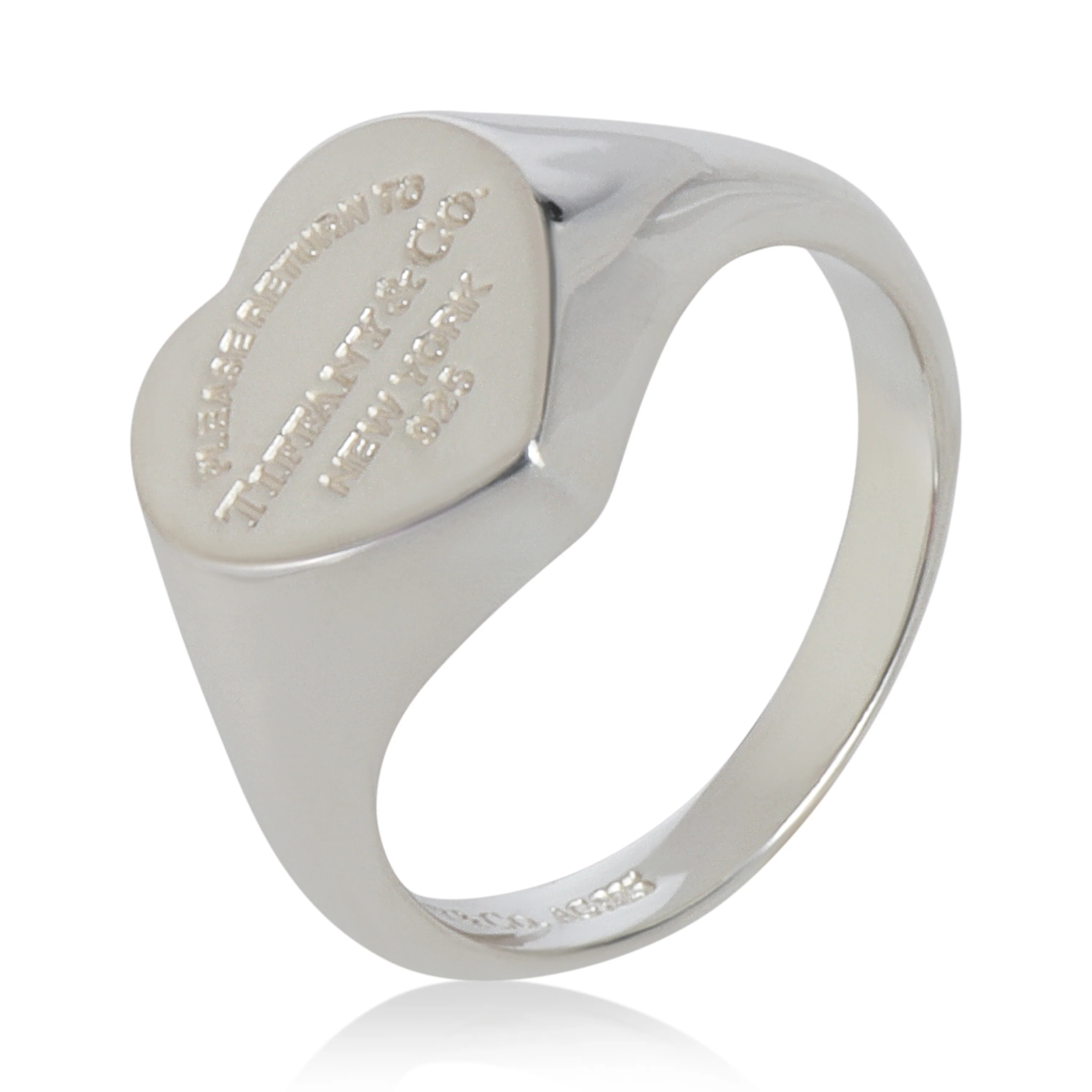 Sterling Silver  Return To Tiffany Heart Signet Ring - Image 5