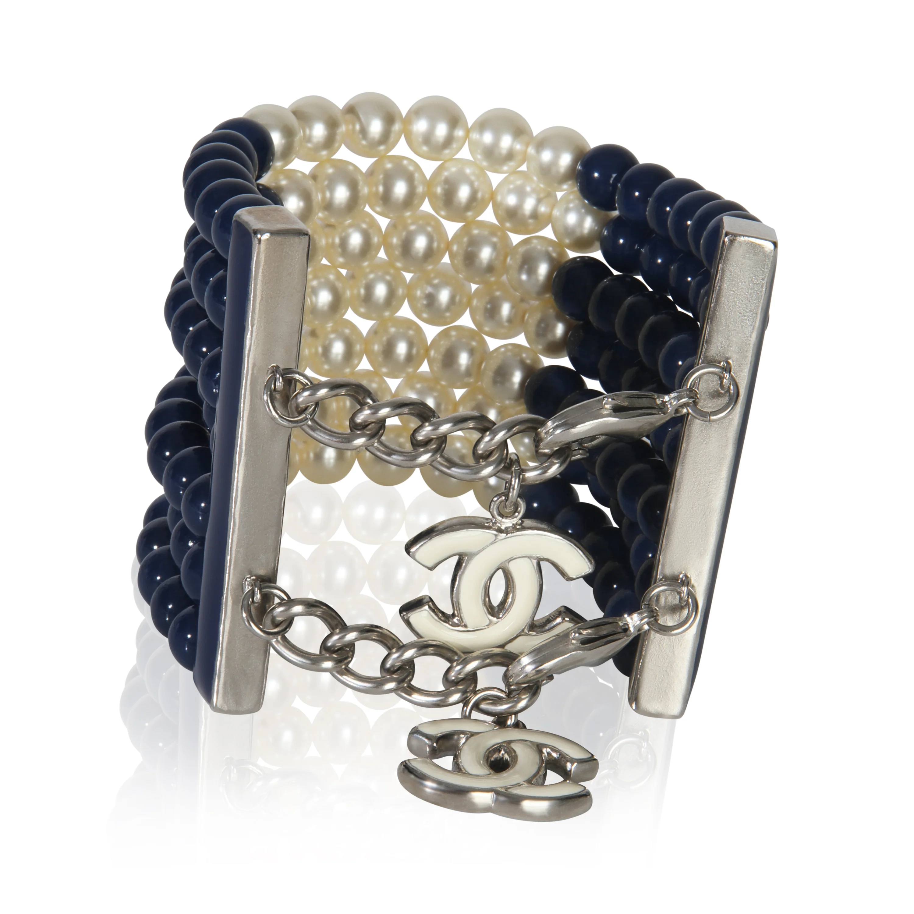 2015 Blue Bead & Faux Pear Bracelet - Image 3