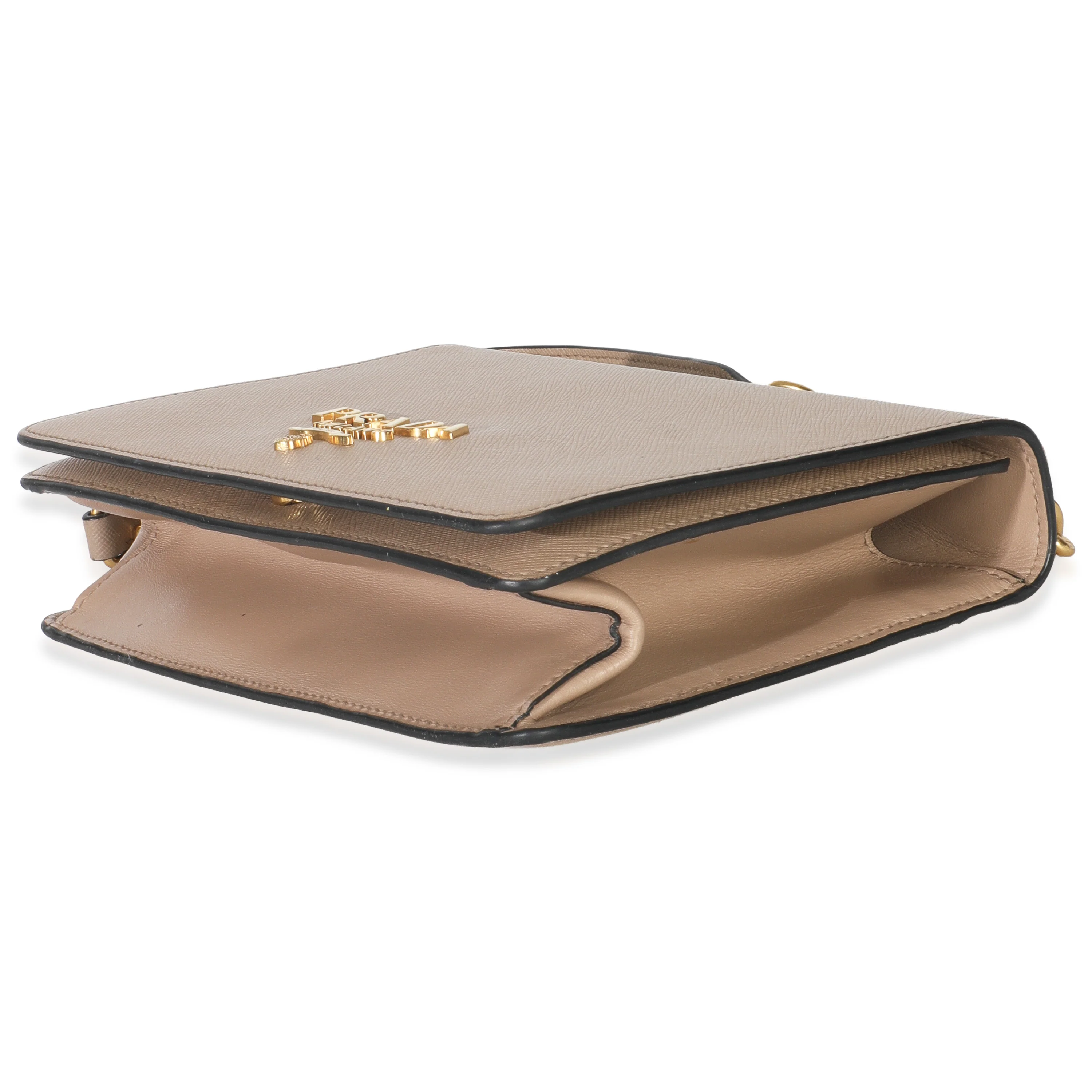 Cammeo Saffiano Lux Small Logo Chain Flap Bag - Image 6