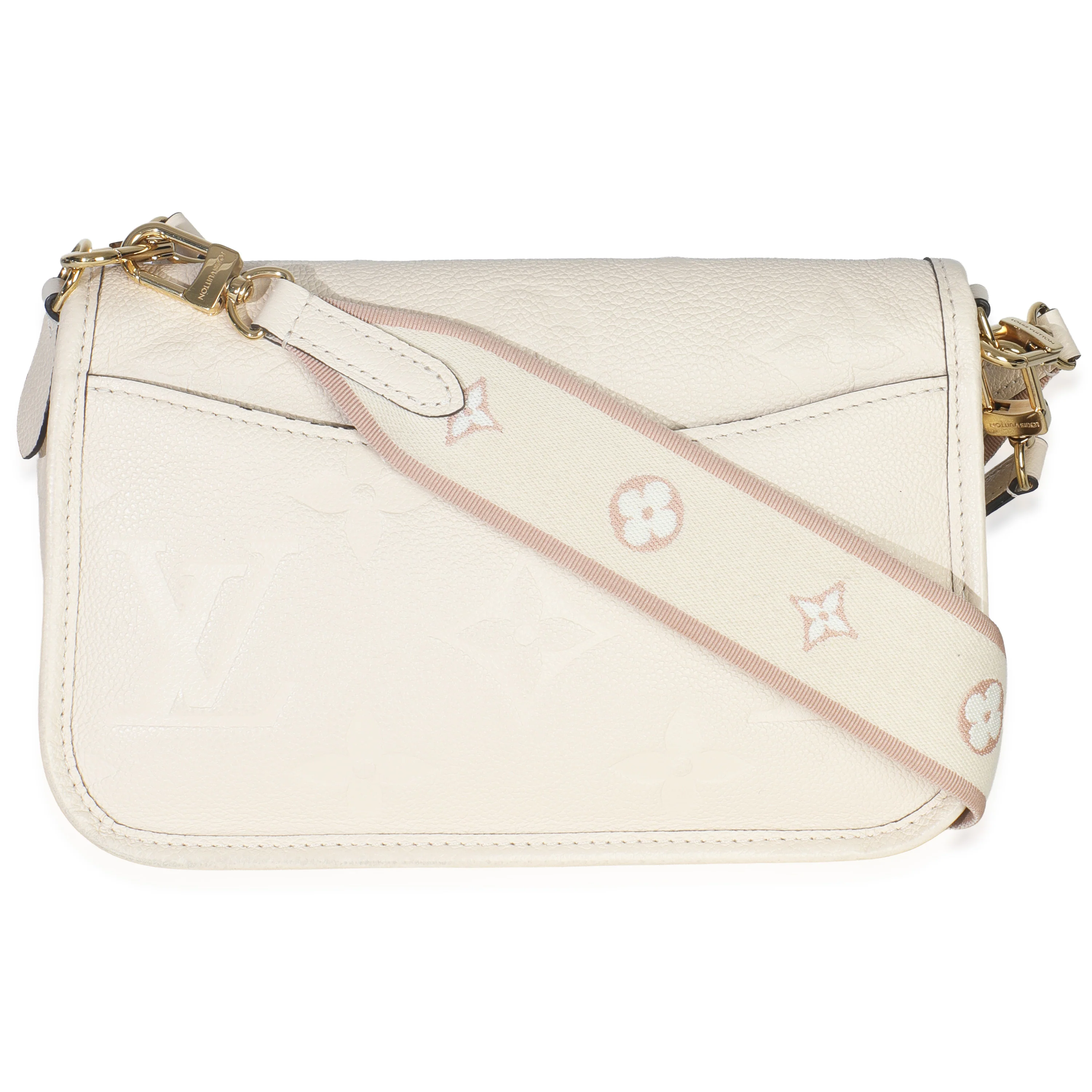 Cream Giant Monogram Empreinte Diane Bag - Image 5