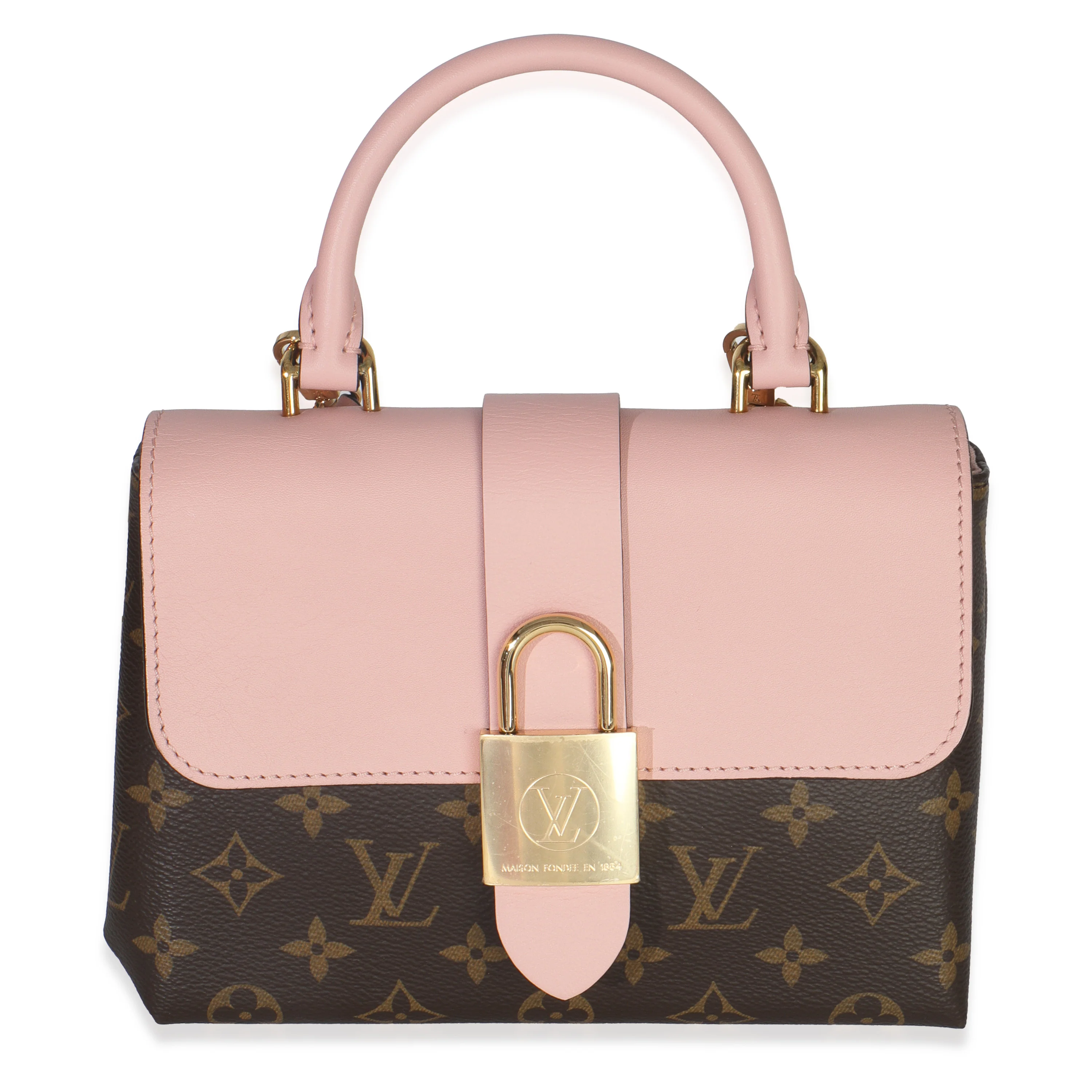 Rose Poudre Monogram Canvas Locky BB