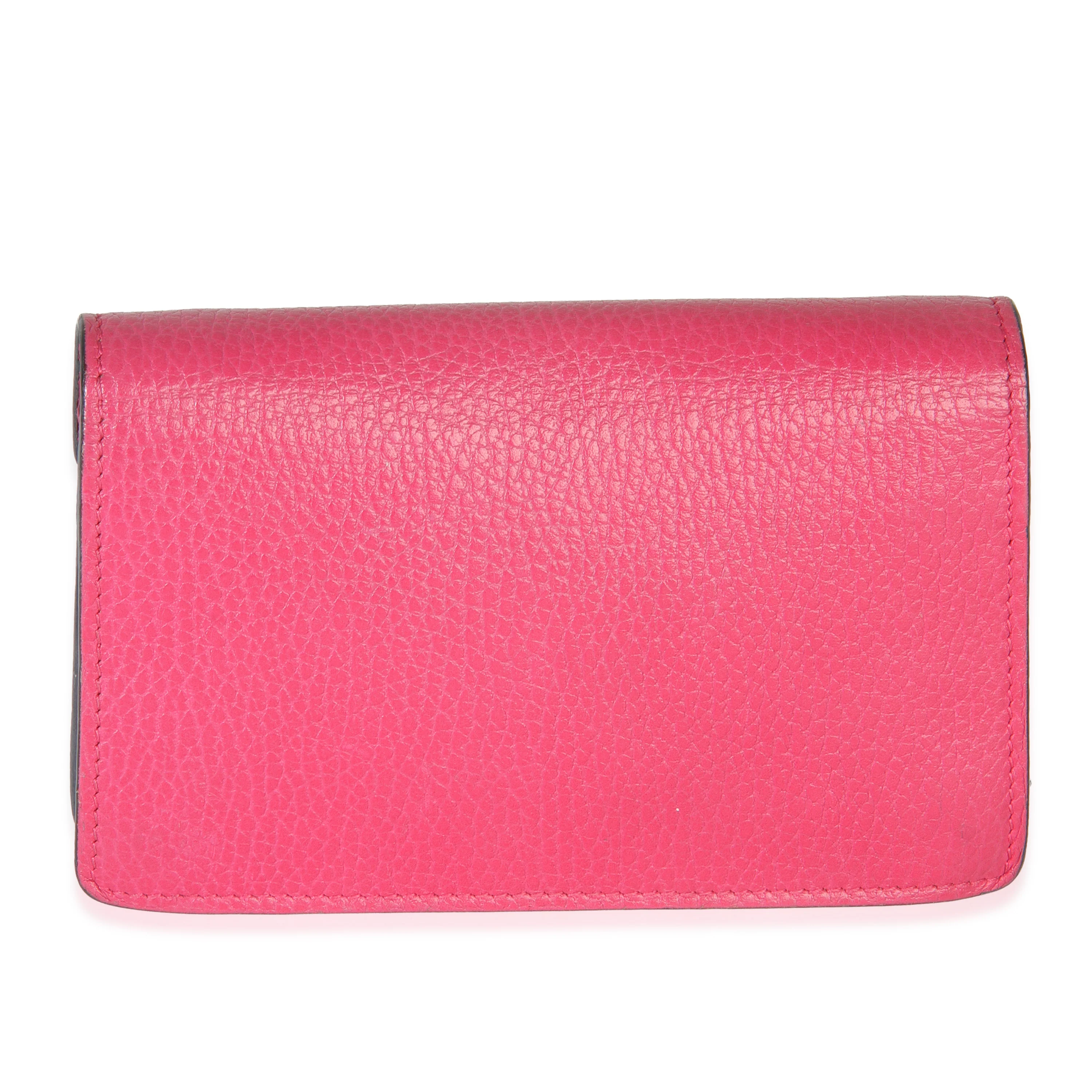 Pink Dollar Calfskin Crystal Super Mini Dionysus Flap - Image 4