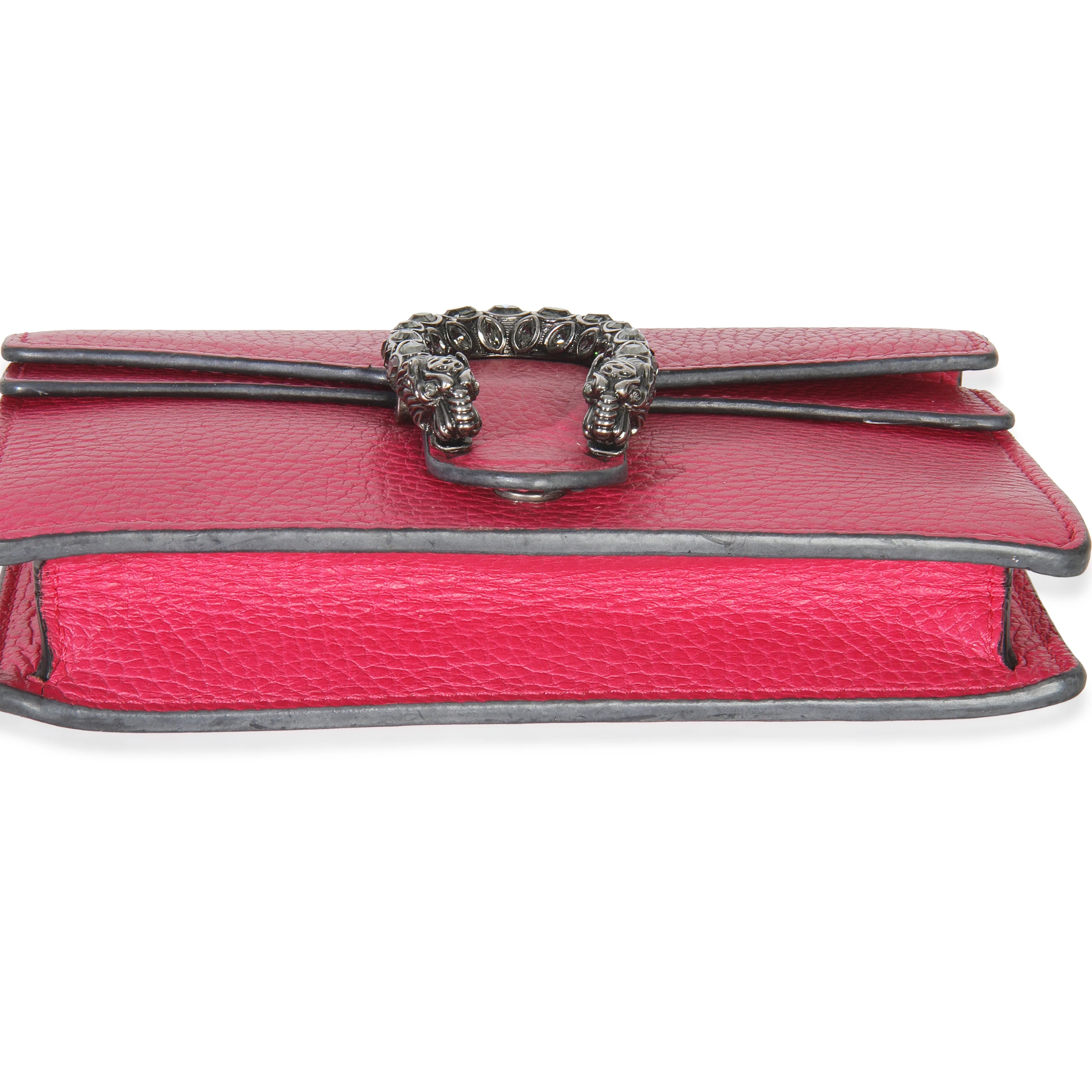 Pink Dollar Calfskin Crystal Super Mini Dionysus Flap - Image 5