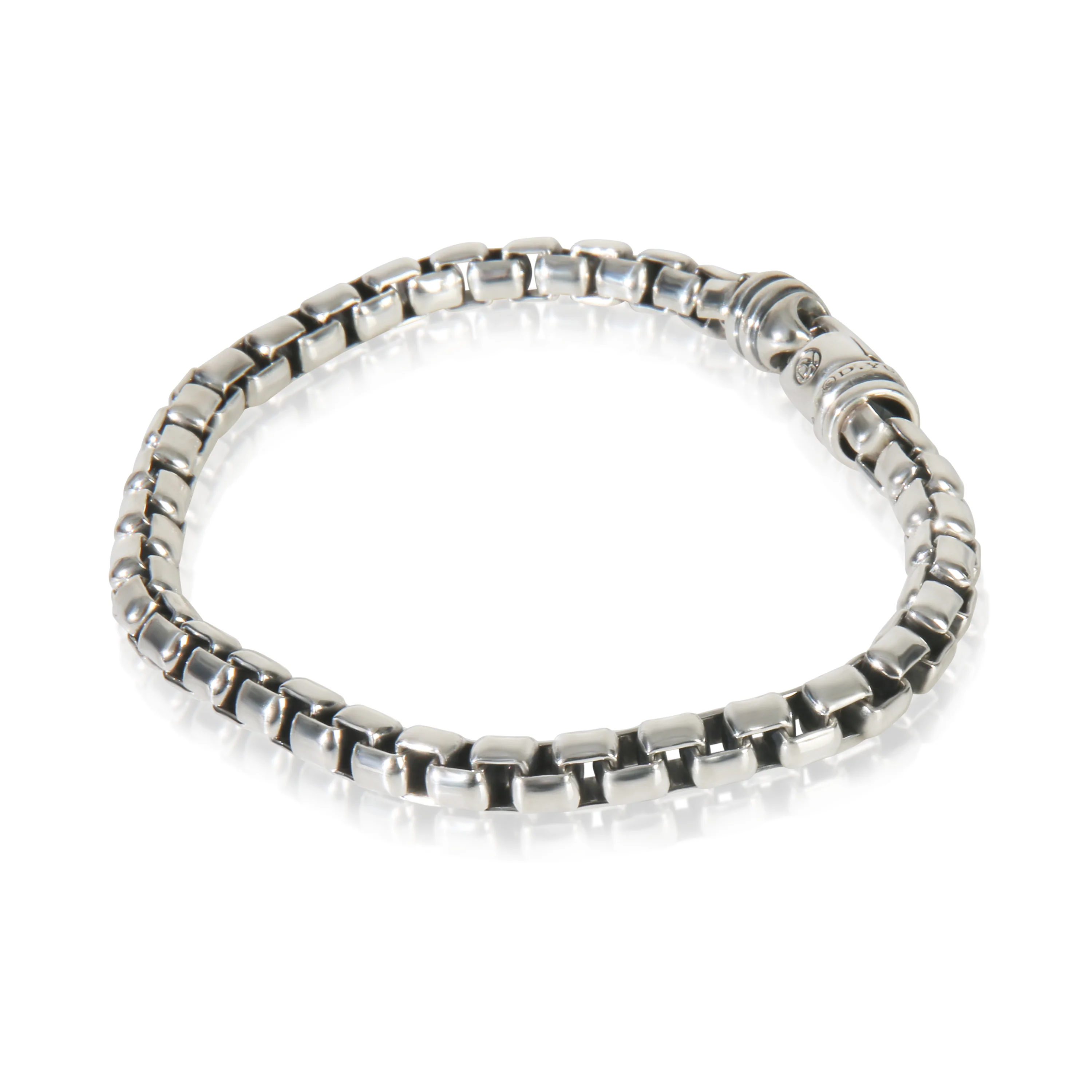 Sterling Silver  5mm Box Chain Bracelet - Image 2