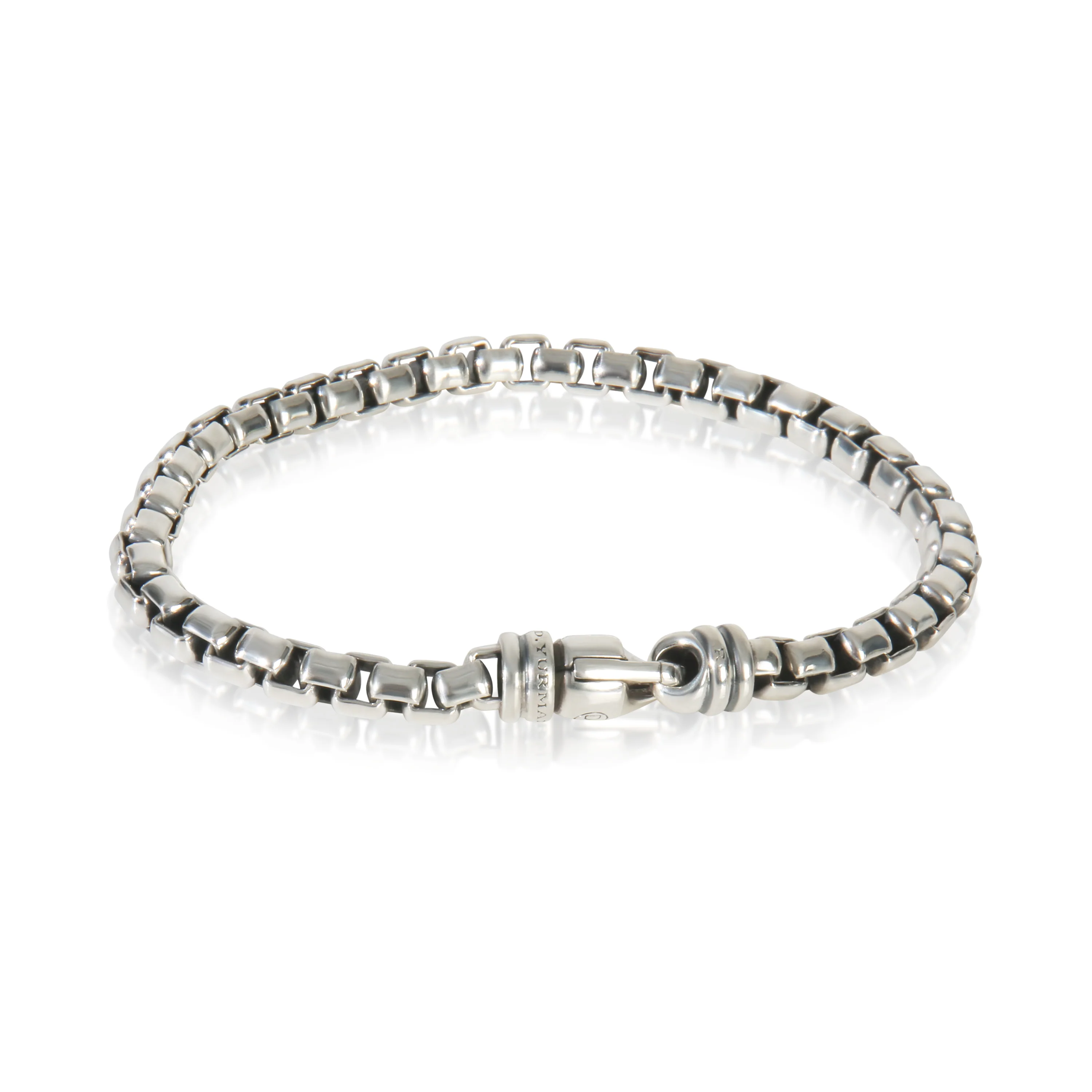 Sterling Silver  5mm Box Chain Bracelet - Image 3