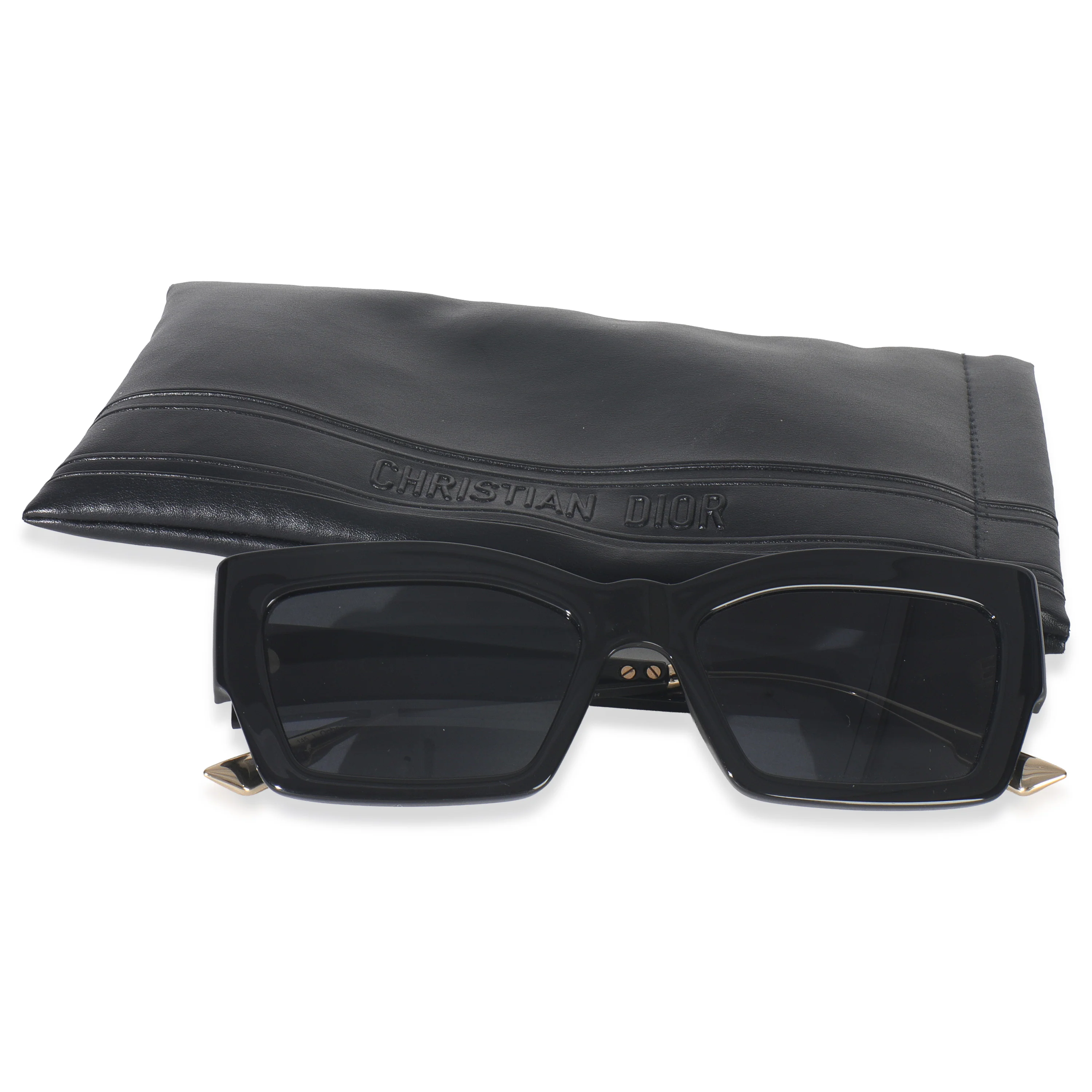 Black Acetate Cat Style Sunglasses - Image 5